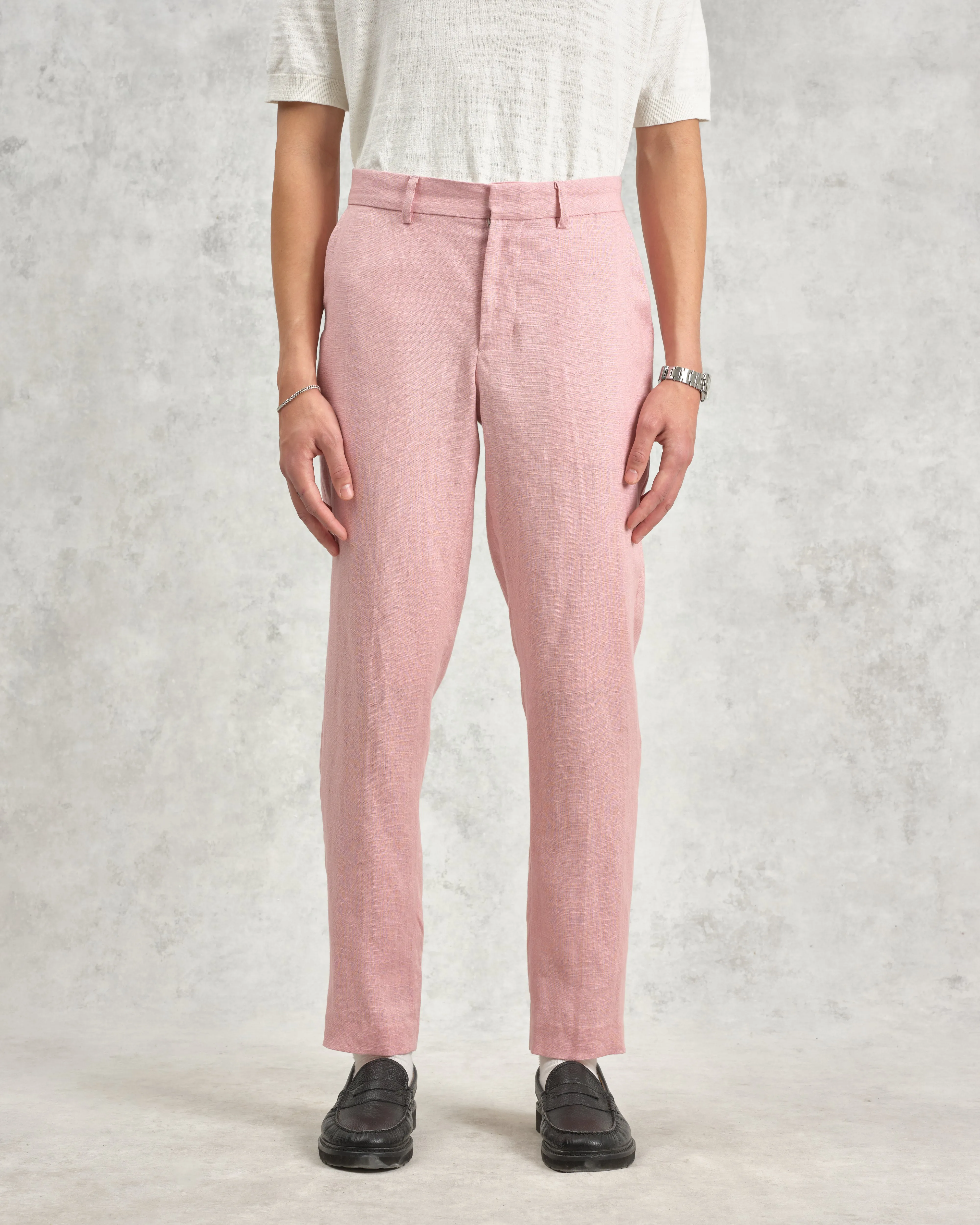 Alp - Pale Pink Linen Trousers sold by Wax London product image thumbnail 3