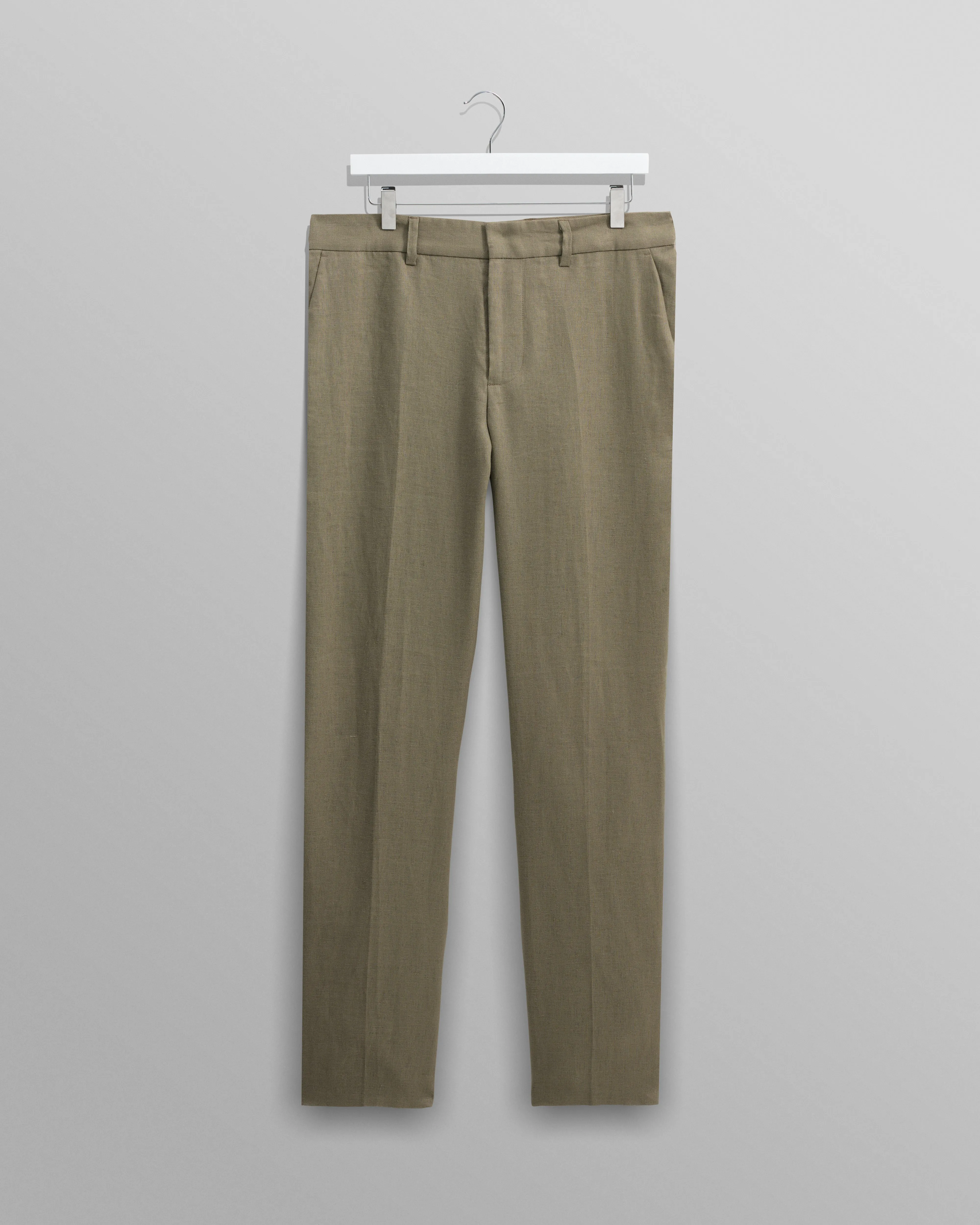 Alp - Khaki Linen Trousers sold by Wax London