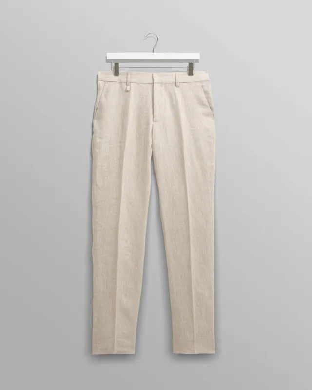 Alp - Natural Linen Trousers made by Wax London
