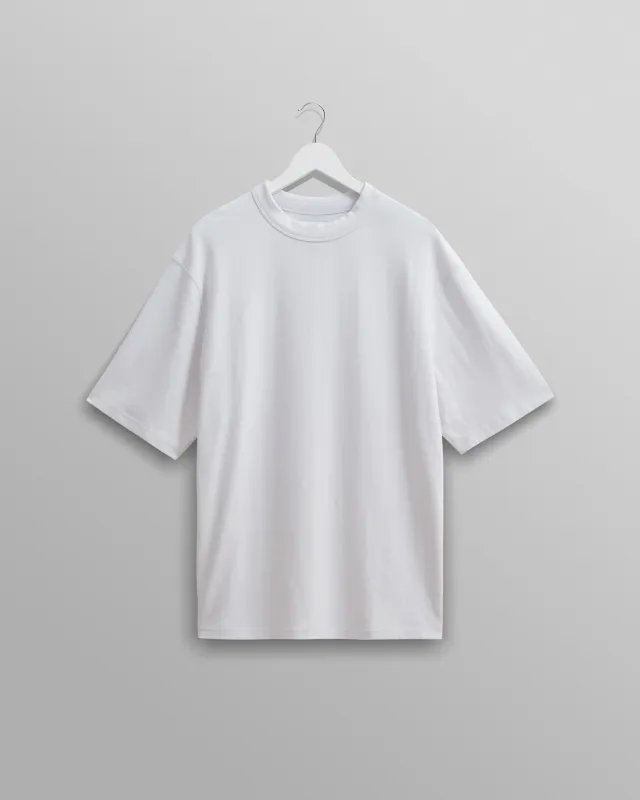 Milton - White Organic Compact Cotton T-Shirt sold by Wax London