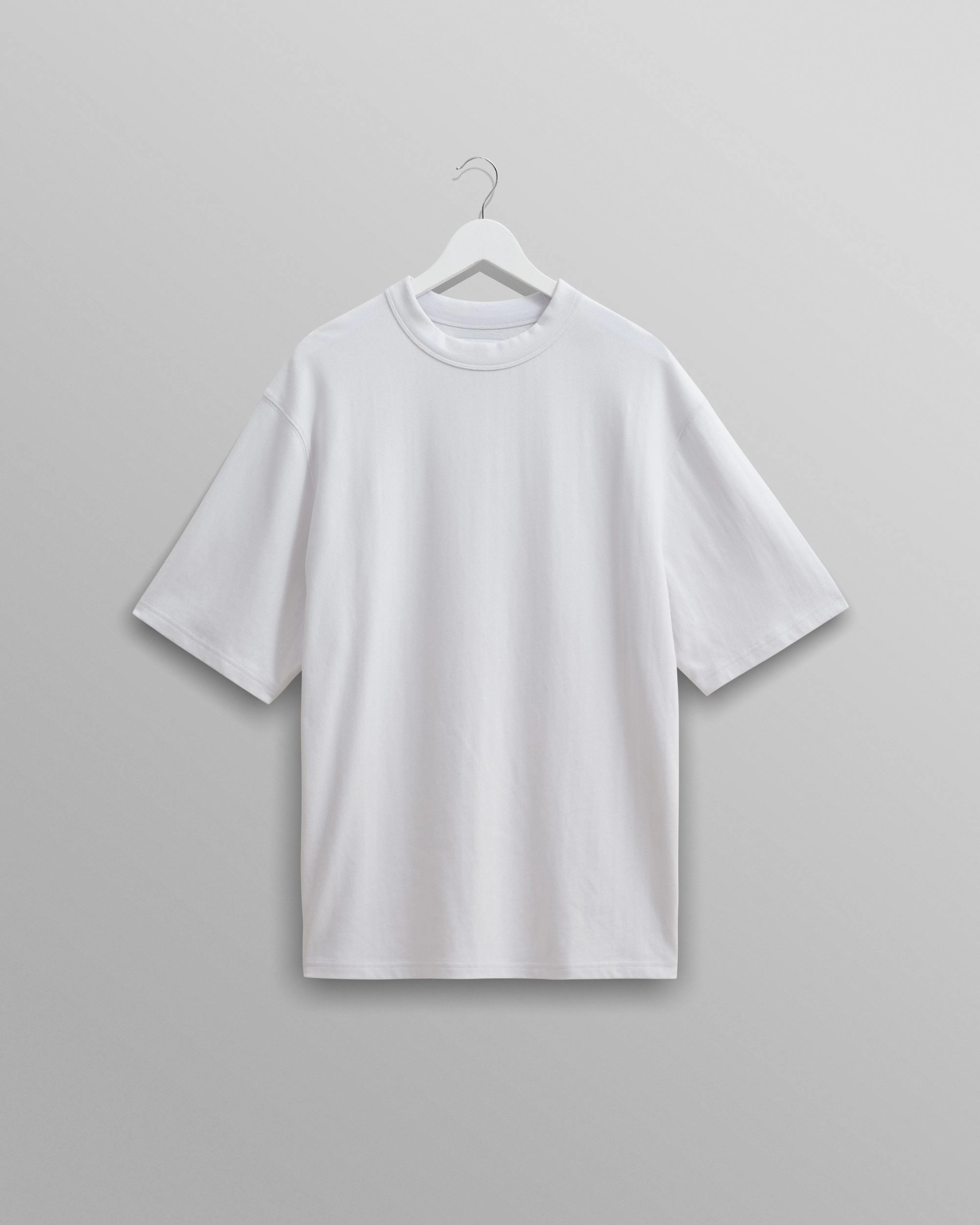 Milton - White Organic Compact Cotton T-Shirt sold by Wax London