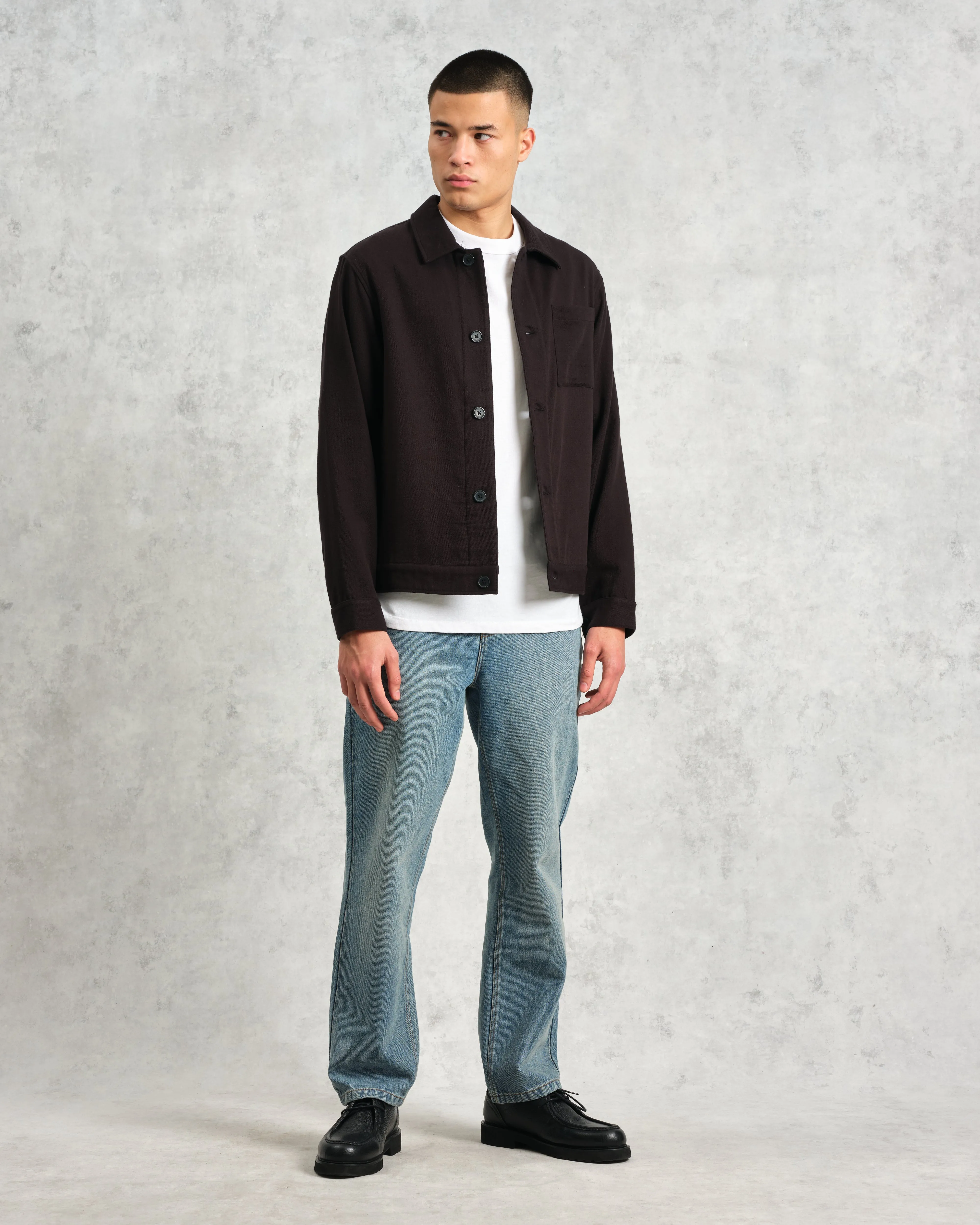 Coleman - Black Double Weave Cotton Jacket sold by Wax London product image thumbnail 4