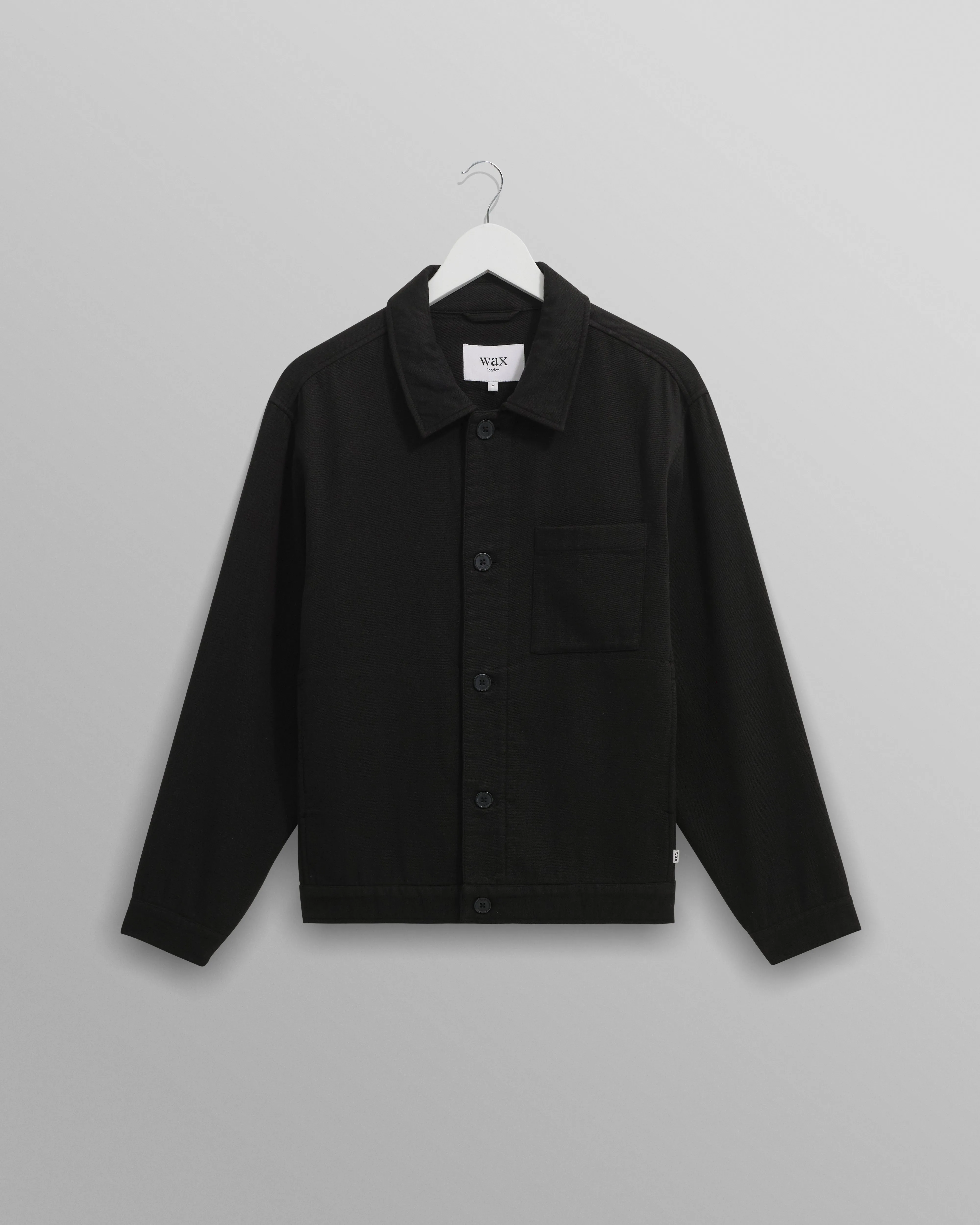 Coleman - Black Double Weave Cotton Jacket sold by Wax London