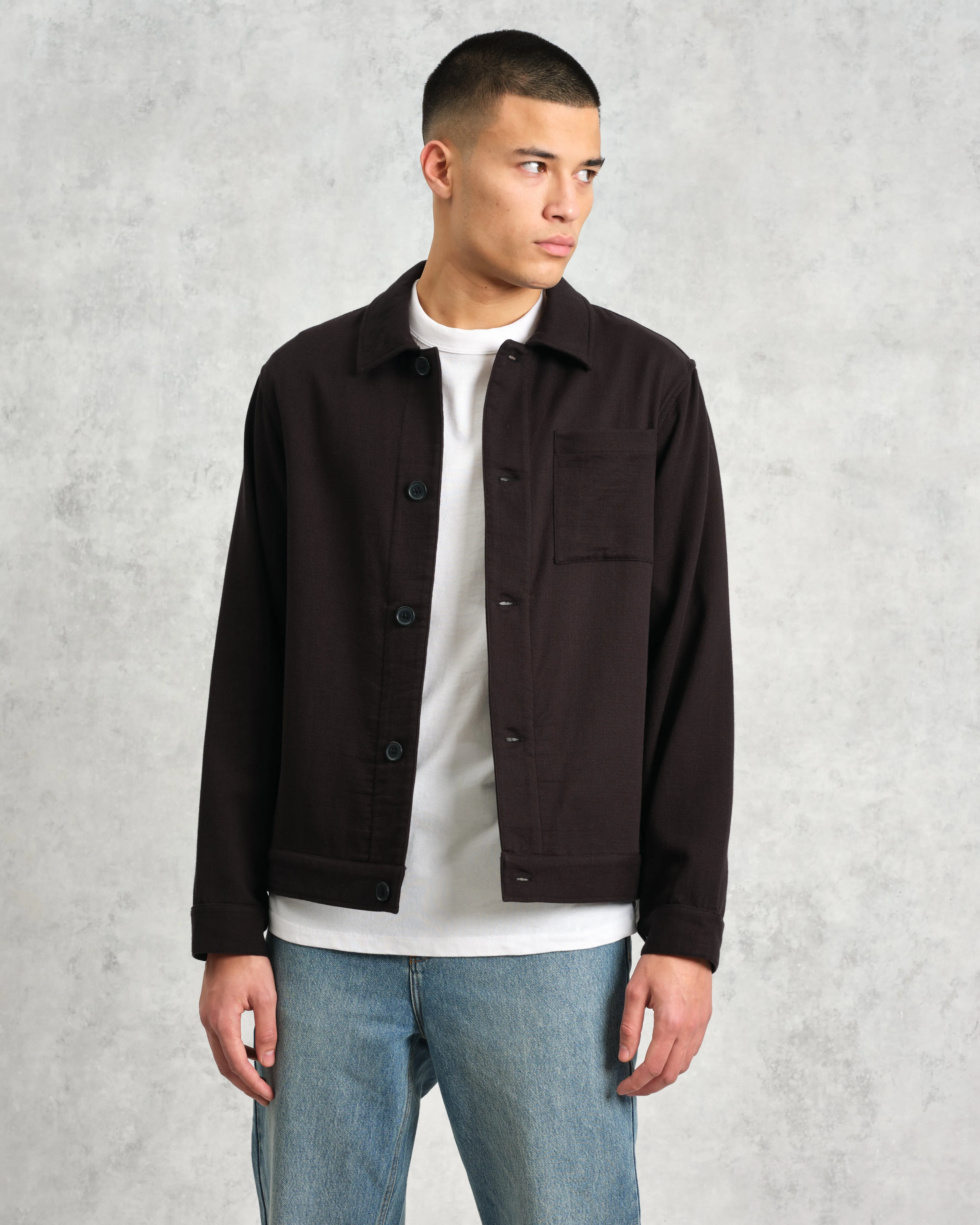 Coleman - Black Double Weave Cotton Jacket sold by Wax London product image thumbnail 2