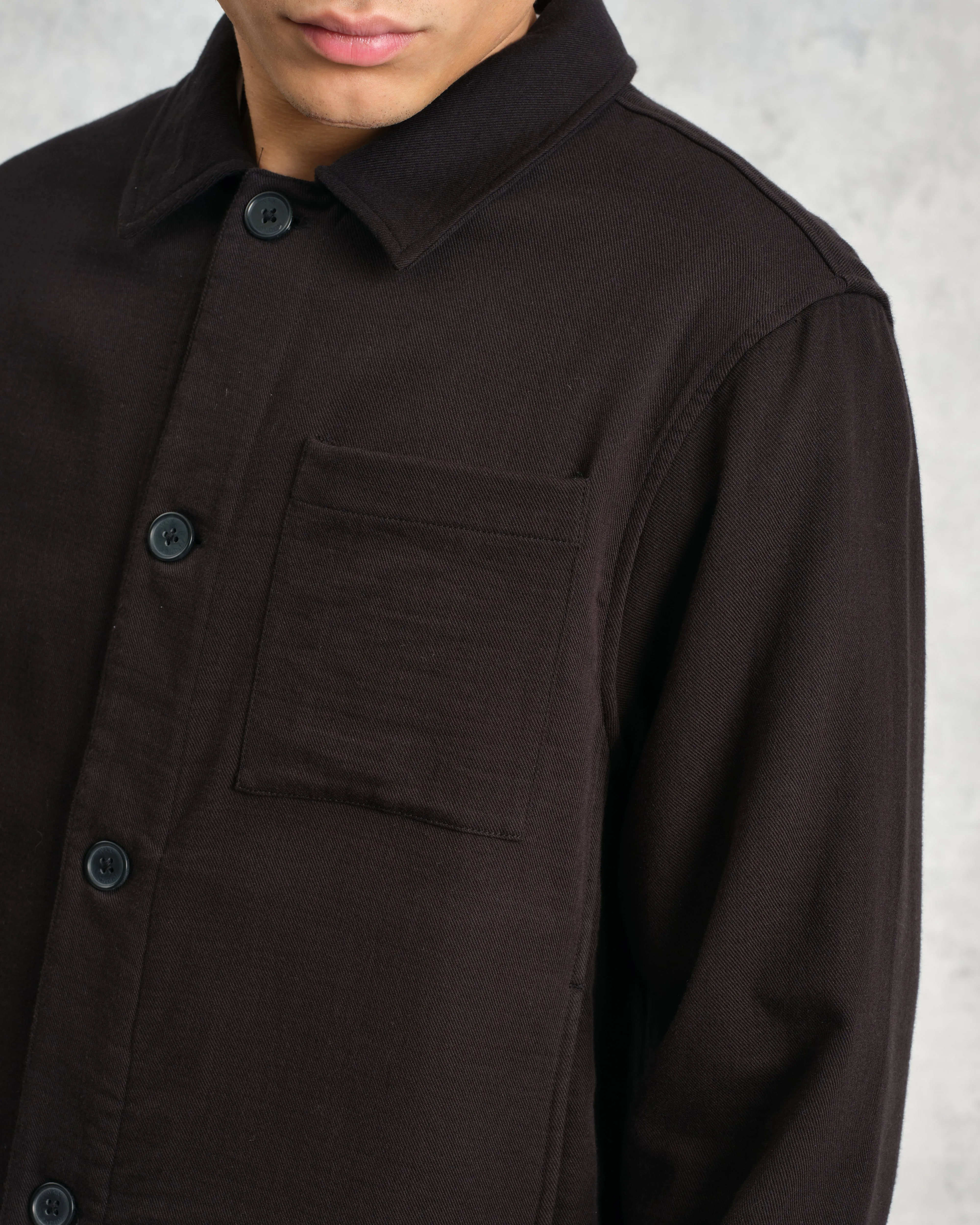 Coleman - Black Double Weave Cotton Jacket sold by Wax London product image thumbnail 3