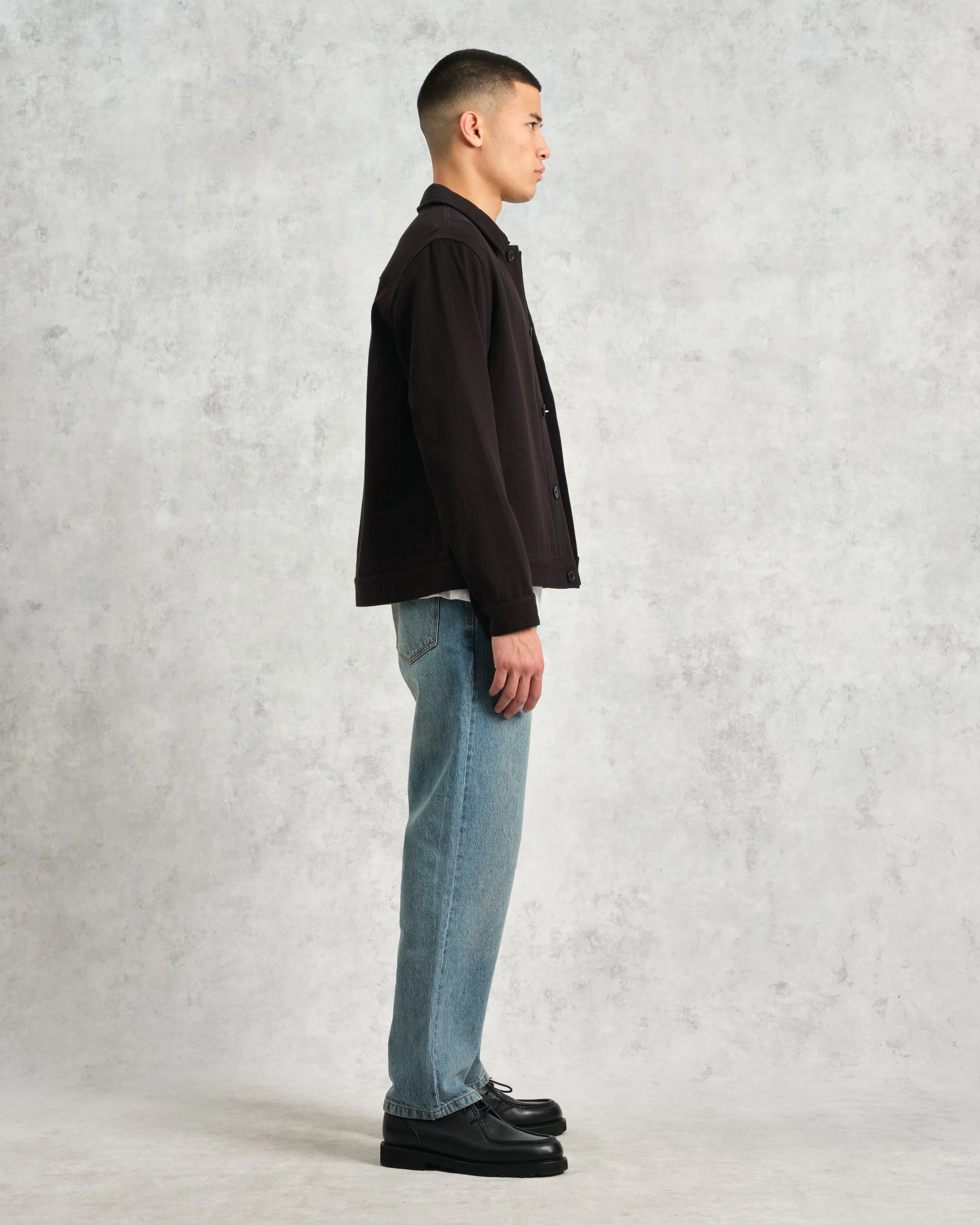 Coleman - Black Double Weave Cotton Jacket sold by Wax London product image thumbnail 5