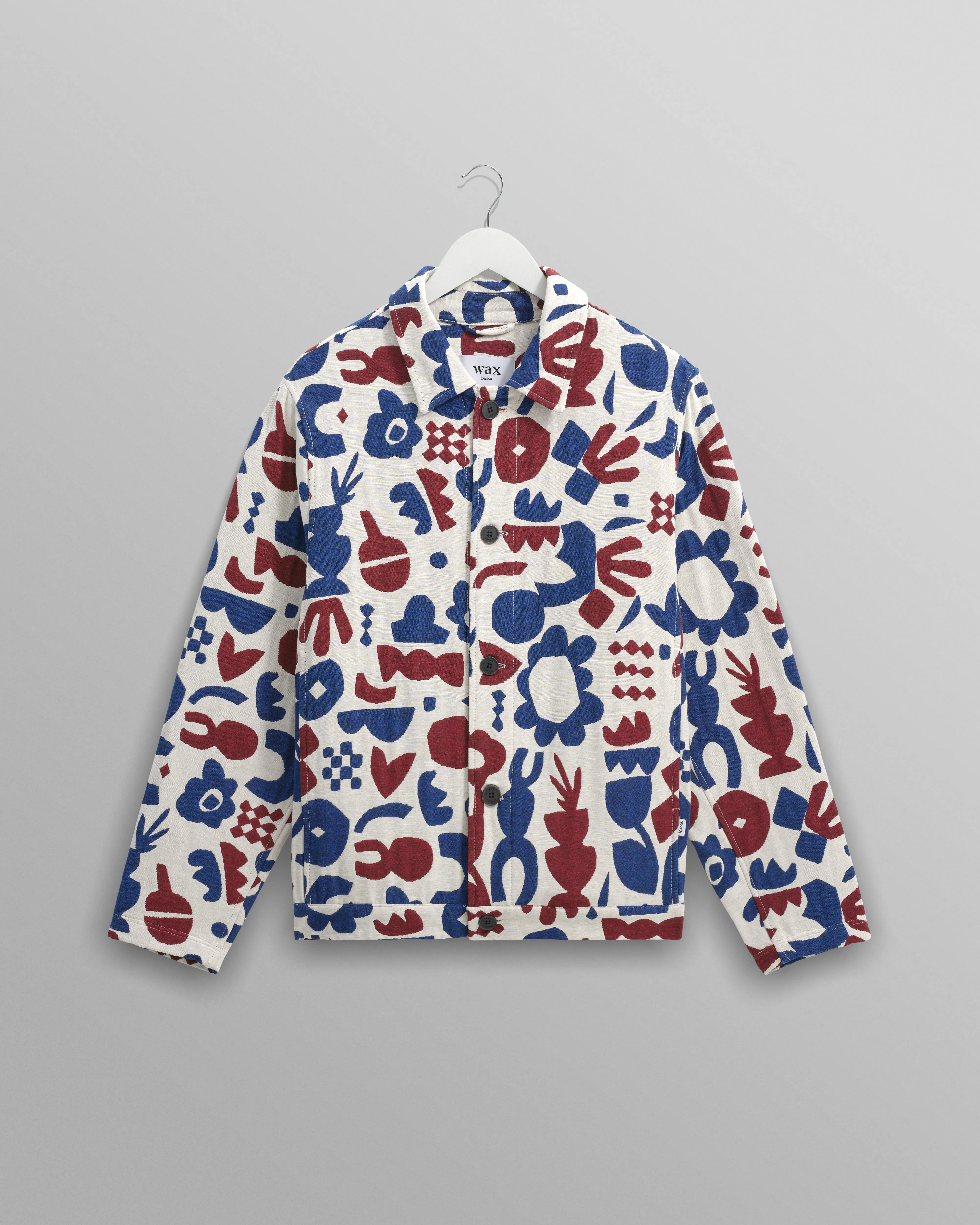 Iggy - Red And Blue Spin Jacquard Jacket sold by Wax London