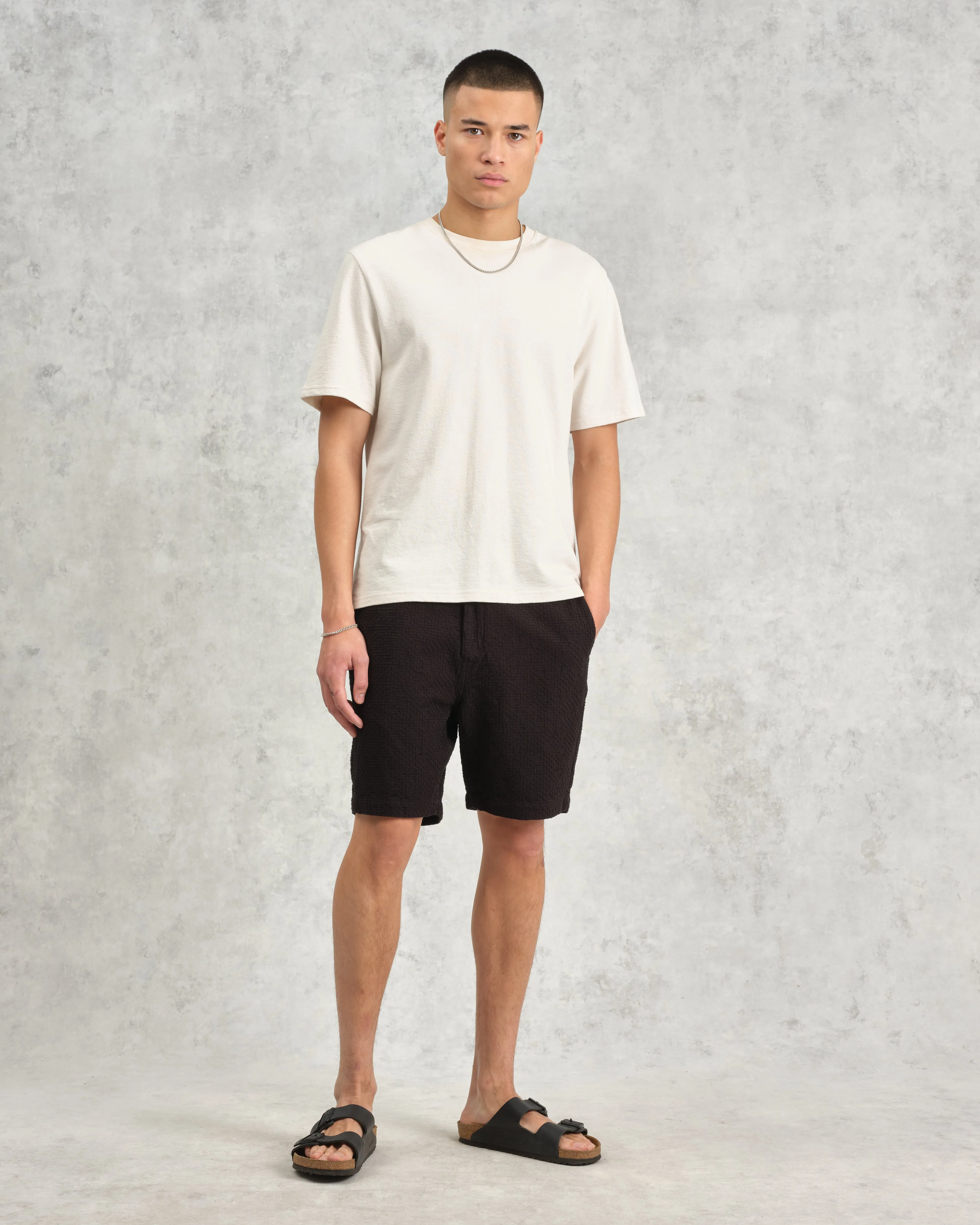 Kurt - Black Honeycomb Cotton Shorts sold by Wax London product image thumbnail 2