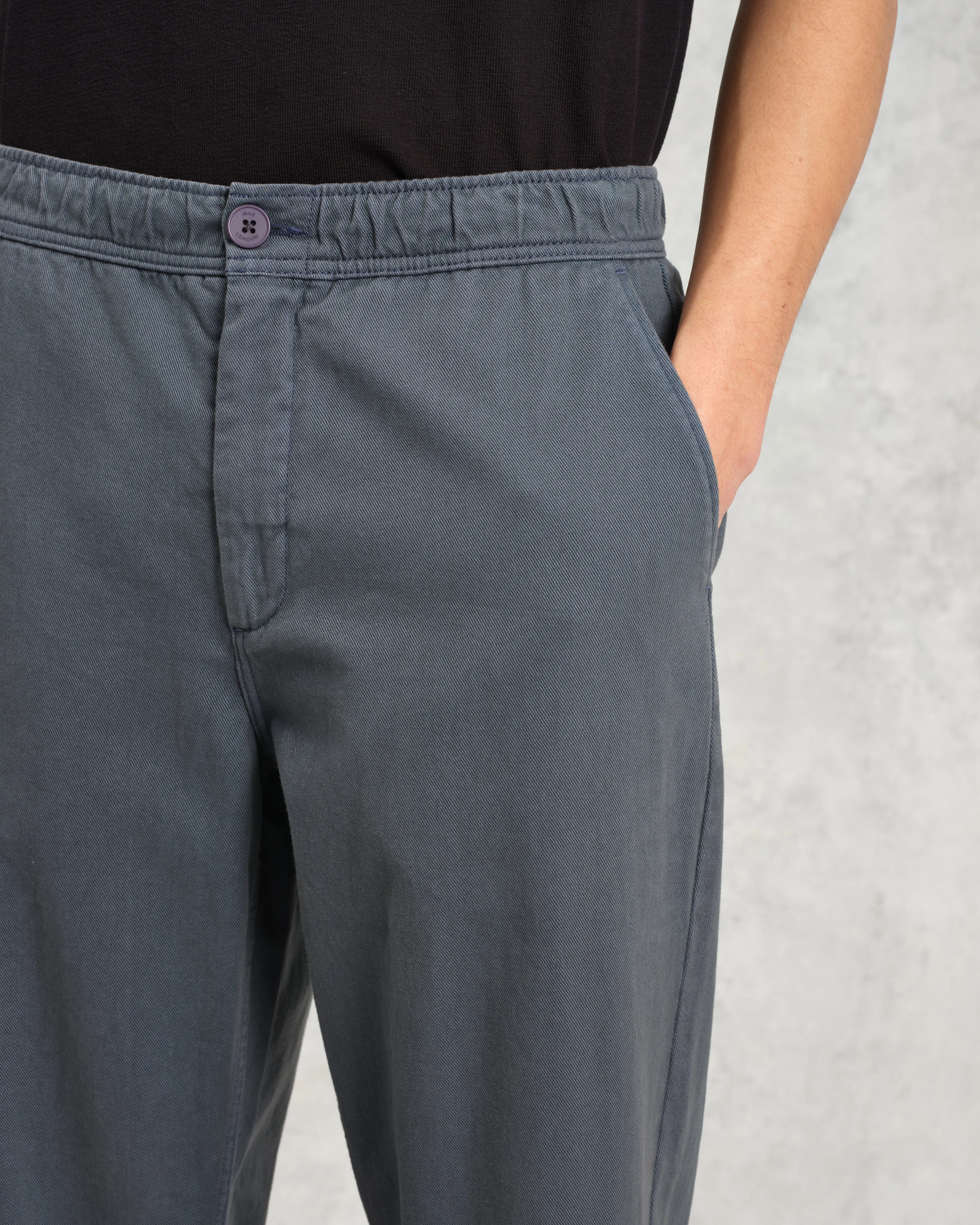 Kurt - Petrol Blue Organic Cotton Trousers sold by Wax London product image thumbnail 4
