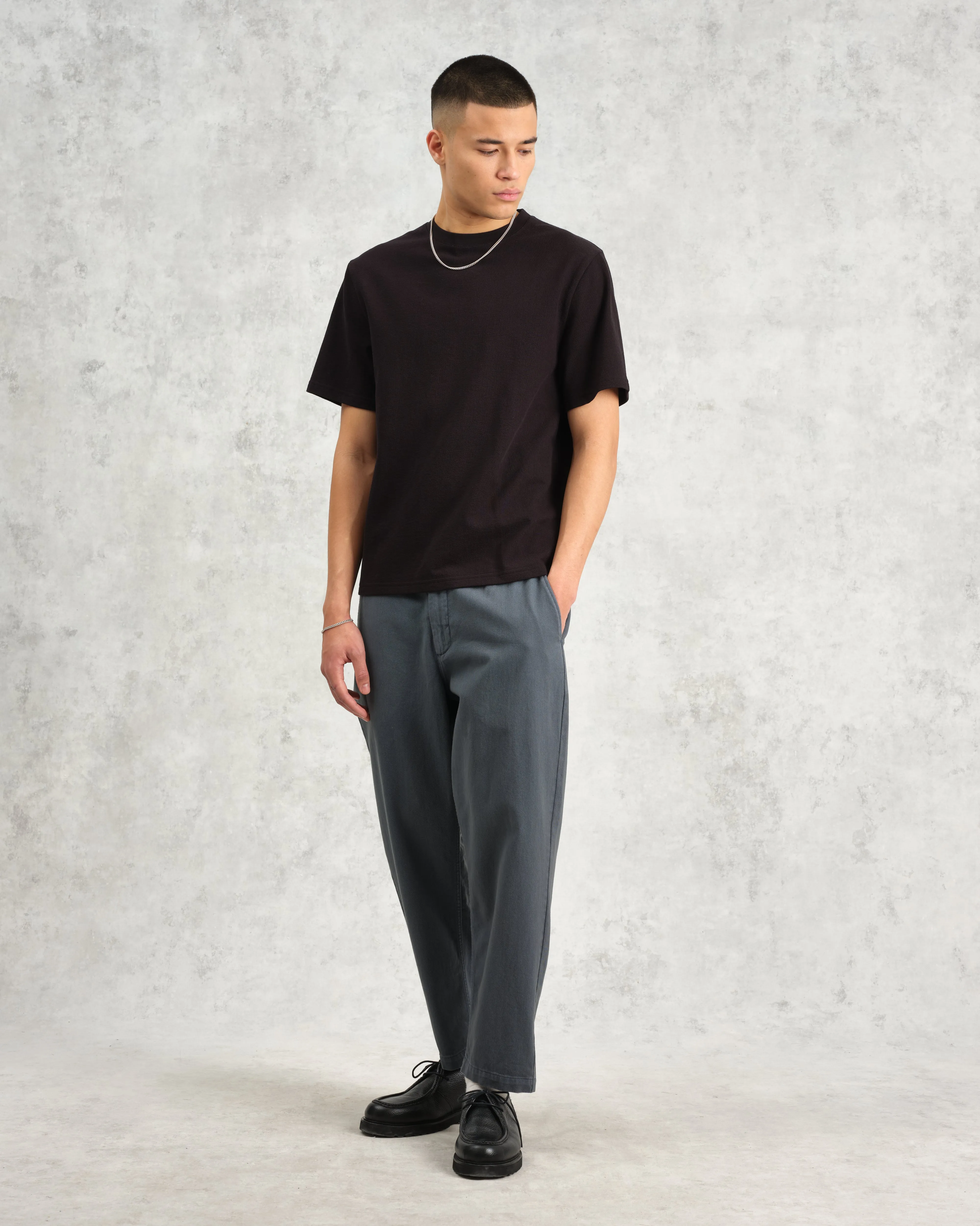 Kurt - Petrol Blue Organic Cotton Trousers sold by Wax London product image thumbnail 2