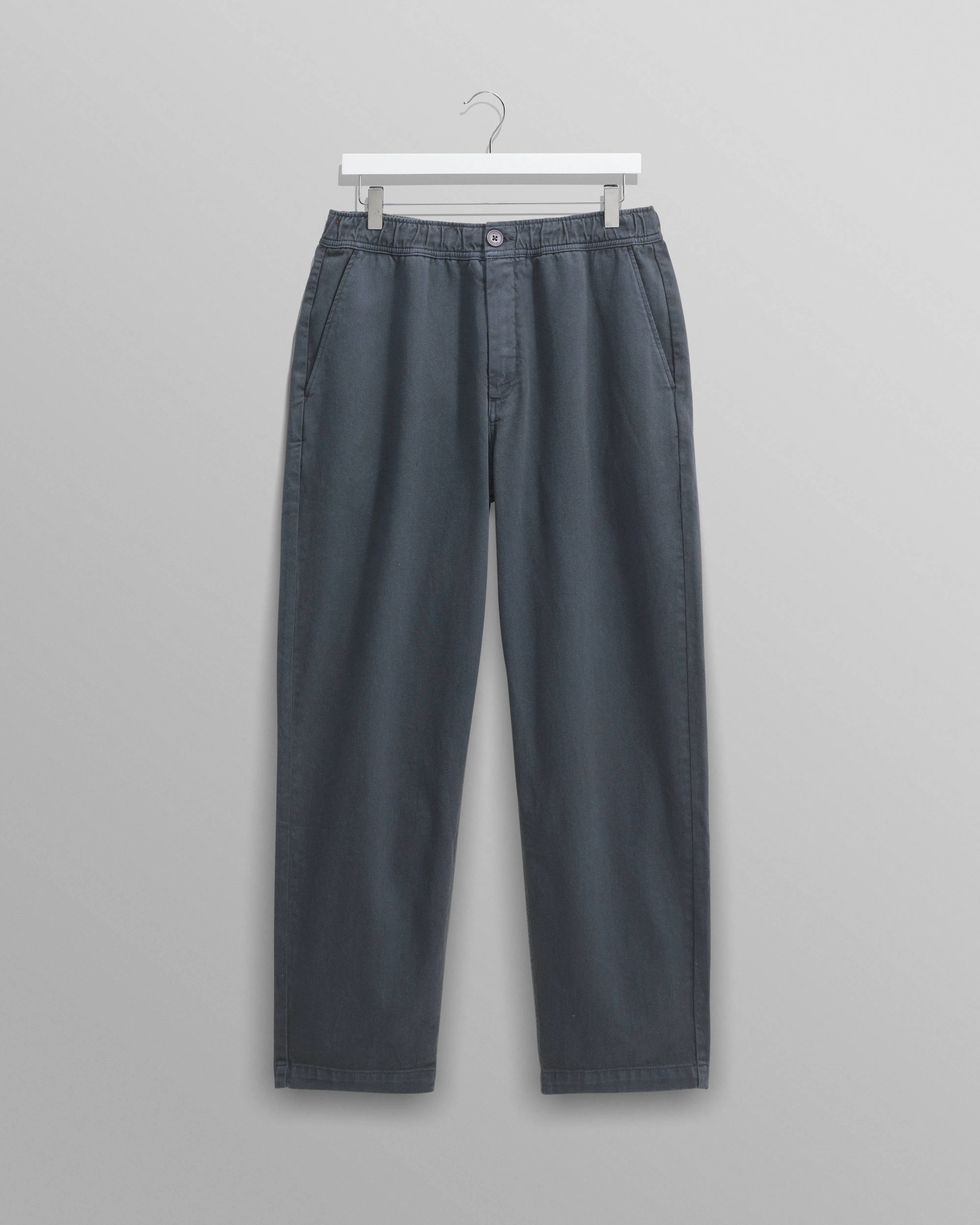 Kurt - Petrol Blue Organic Cotton Trousers sold by Wax London