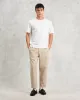 Kurt - Stone Organic Cotton Trousers sold by Wax London