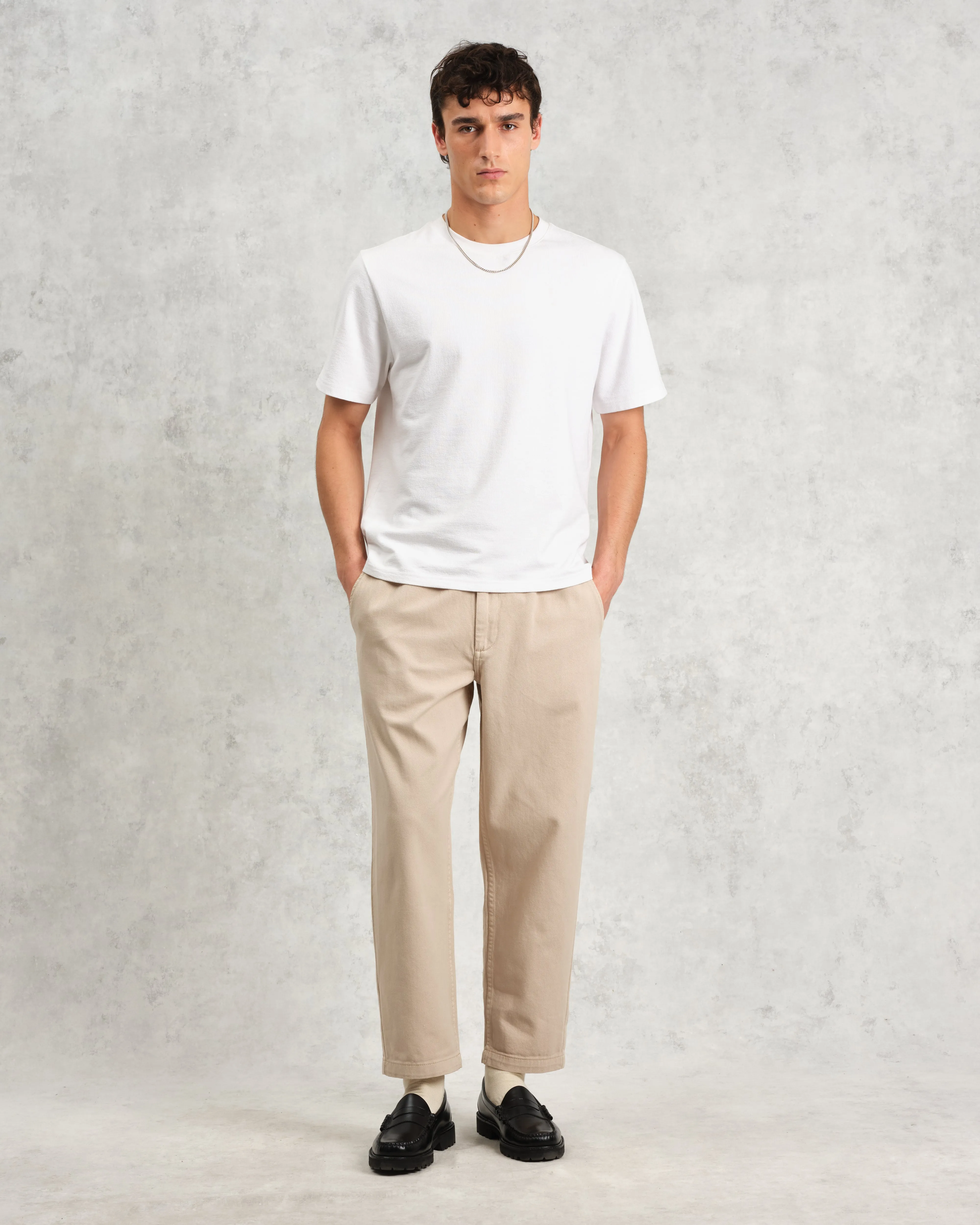 Kurt - Stone Organic Cotton Trousers sold by Wax London product image thumbnail 2