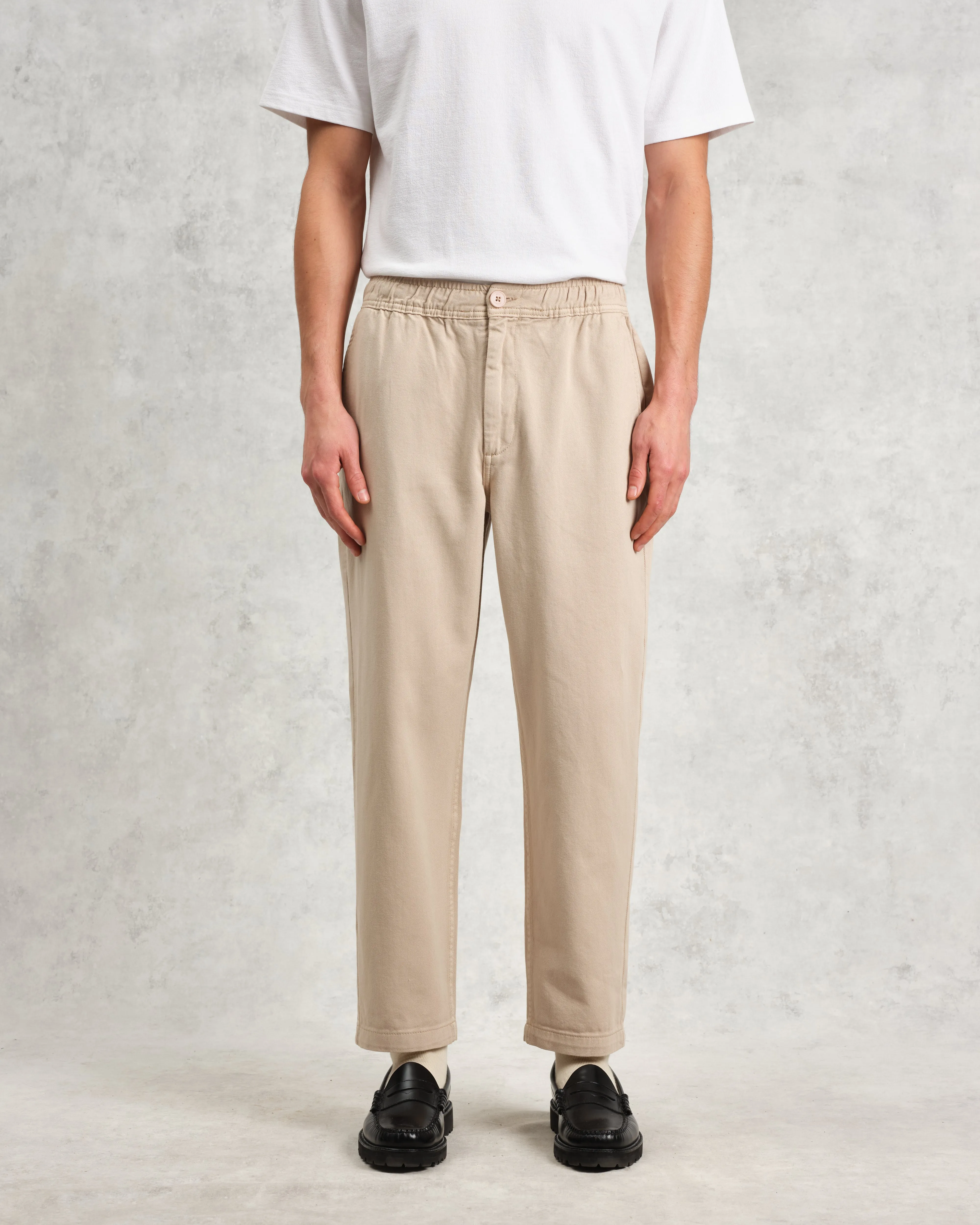 Kurt - Stone Organic Cotton Trousers sold by Wax London product image thumbnail 4