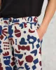 Kurt - Red And Blue Spin Jacquard Trousers sold by Wax London