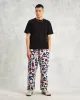 Kurt - Red And Blue Spin Jacquard Trousers sold by Wax London
