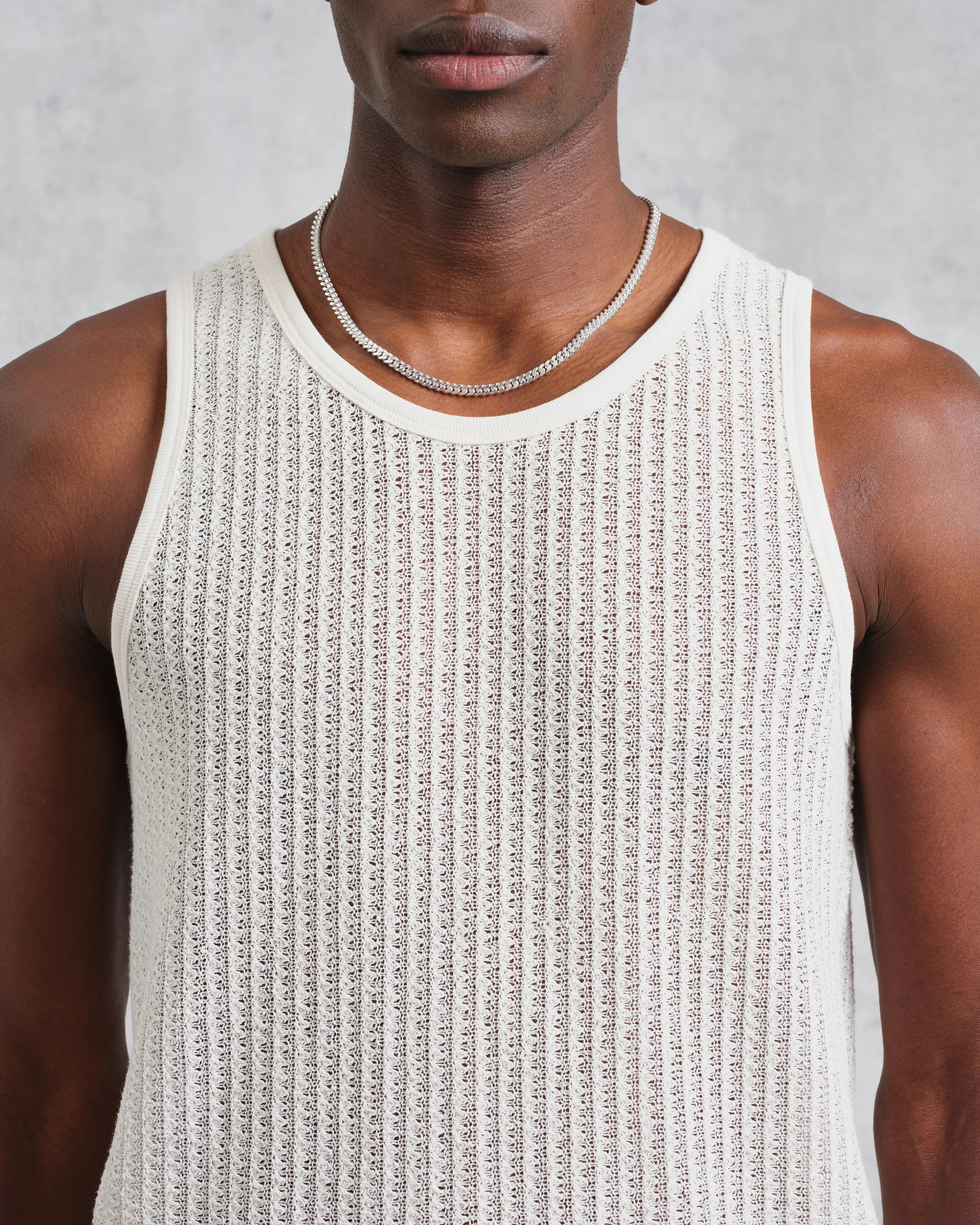 Prim - Ecru Open Knit Vest sold by Wax London product image thumbnail 3