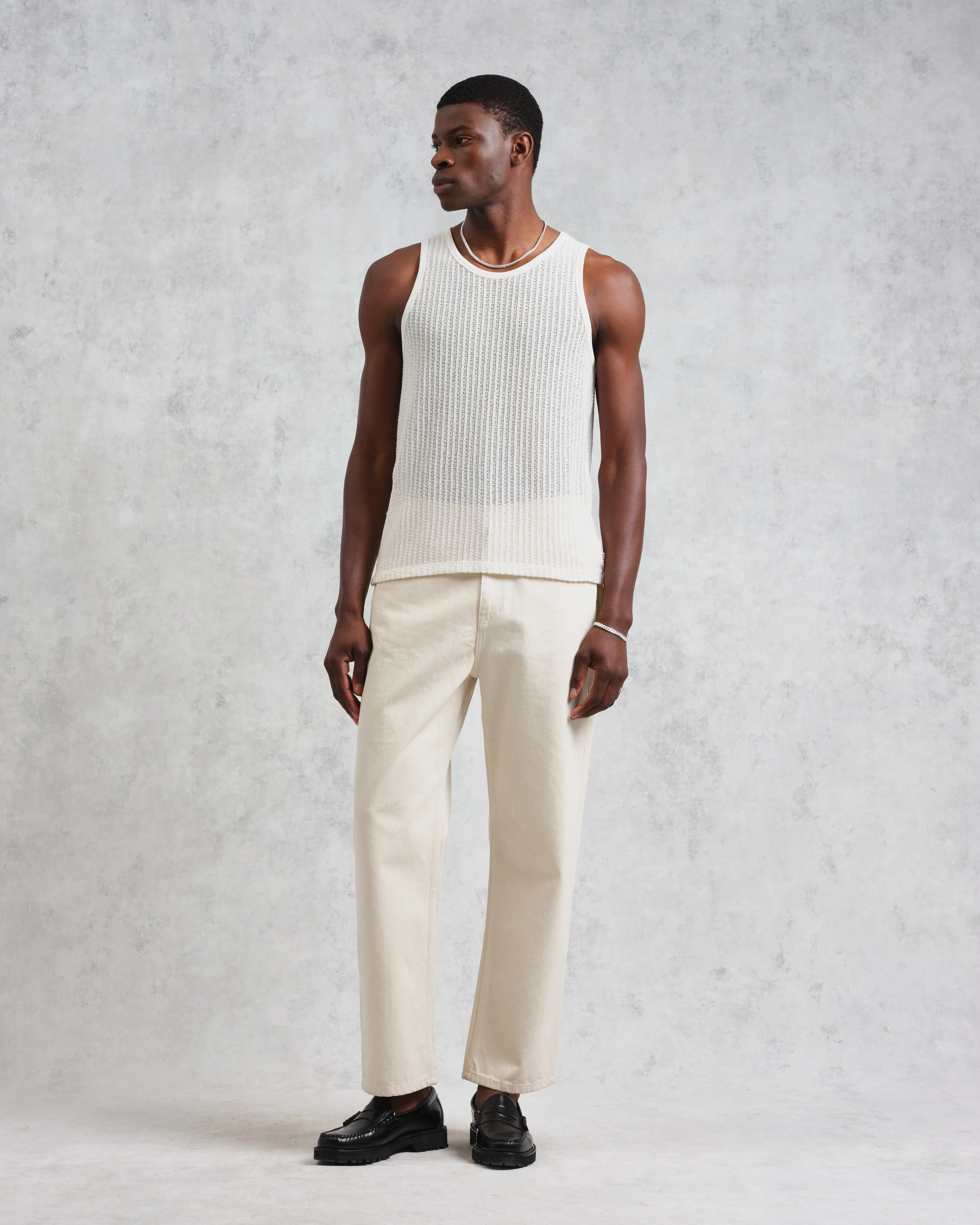 Prim - Ecru Open Knit Vest sold by Wax London product image thumbnail 4