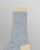 Land - Pale Blue Slub Cotton Socks sold by Wax London