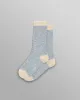Land - Pale Blue Slub Cotton Socks sold by Wax London