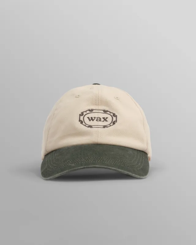 Spencer - Ecru And Khaki Cotton Sports Cap made by Wax London