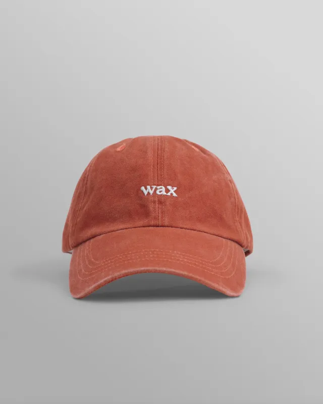 Spencer - Washed Red Cotton Sports Cap made by Wax London
