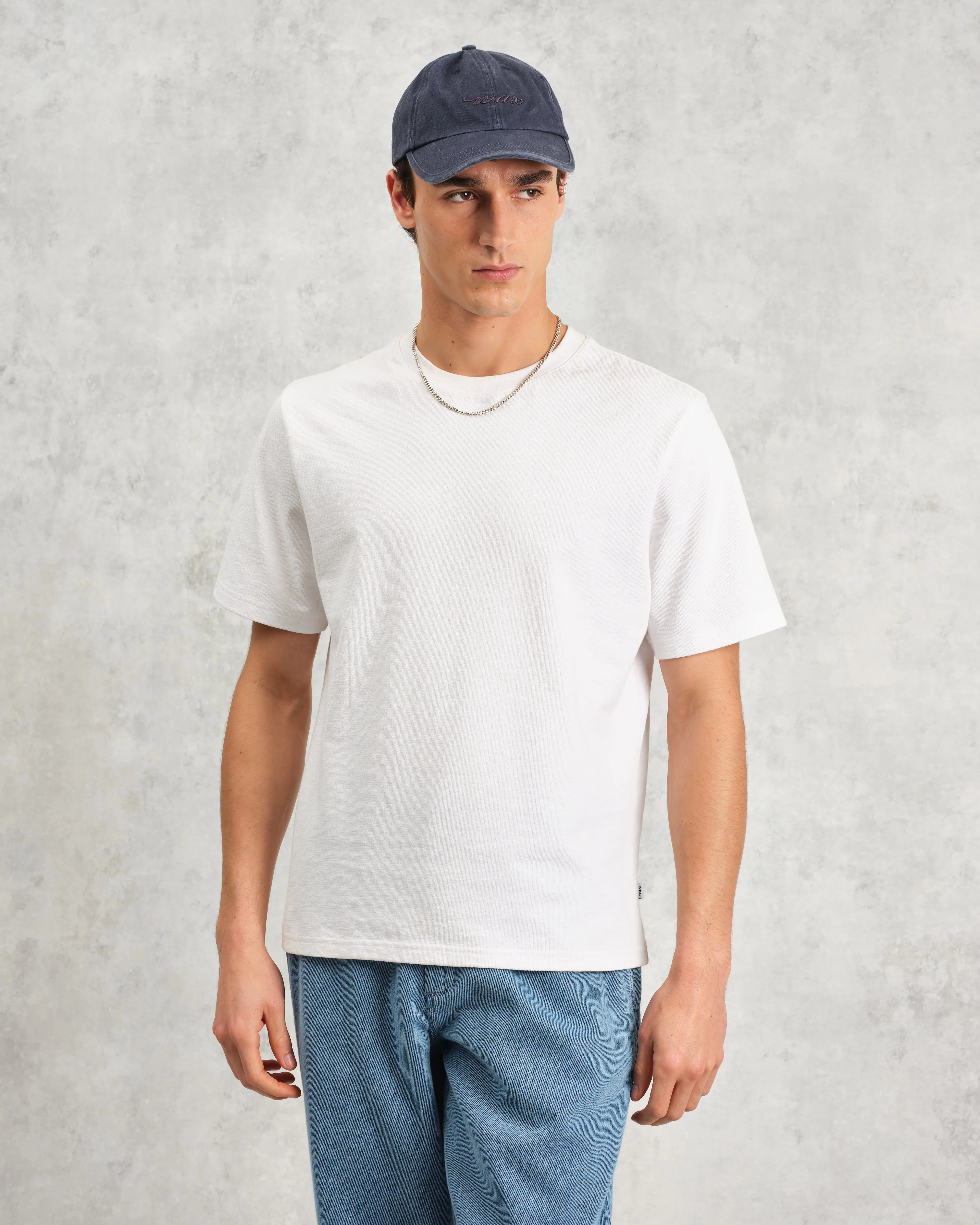 Spencer - Washed Navy Cotton Sports Cap sold by Wax London product image thumbnail 3
