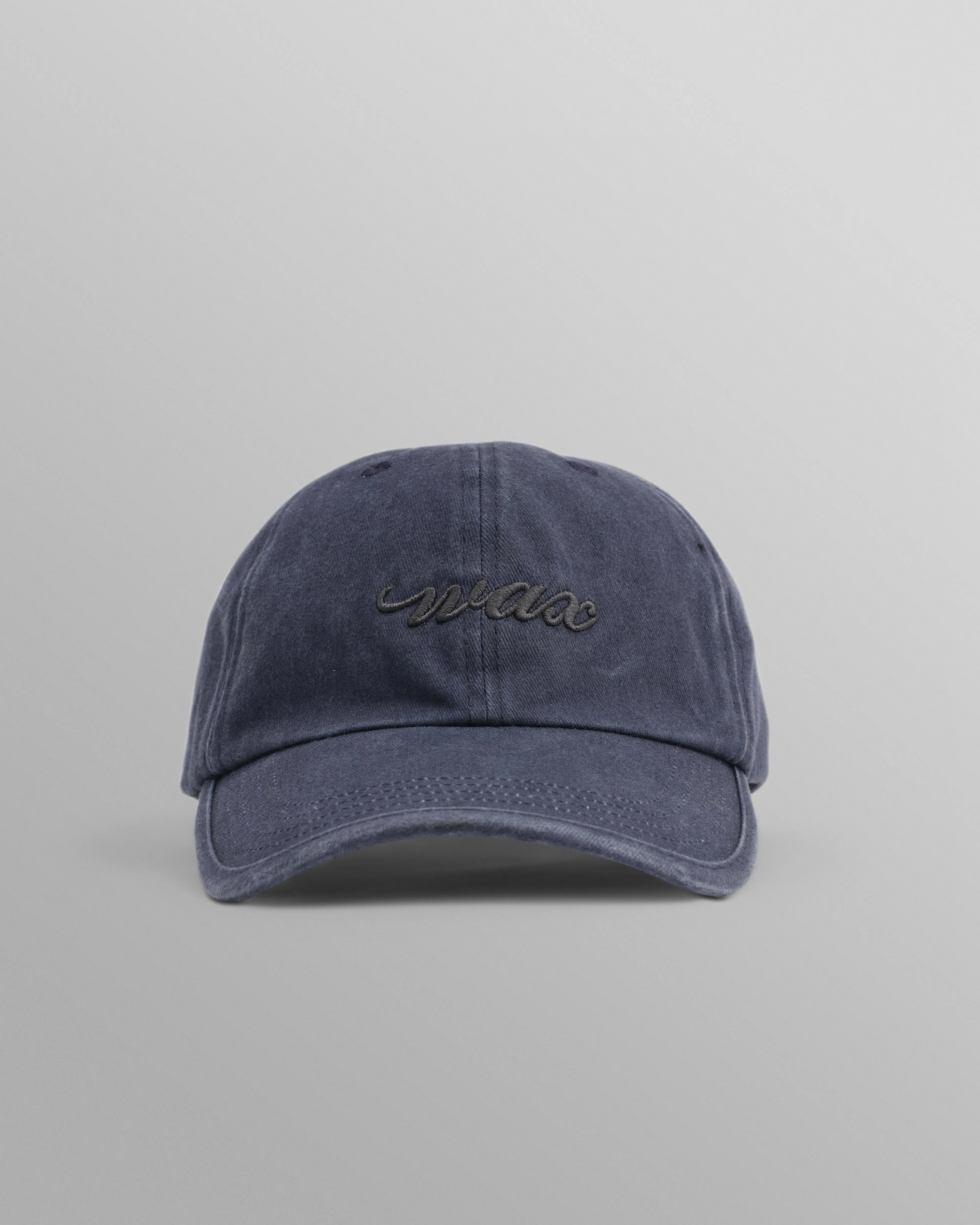 Spencer - Washed Navy Cotton Sports Cap sold by Wax London