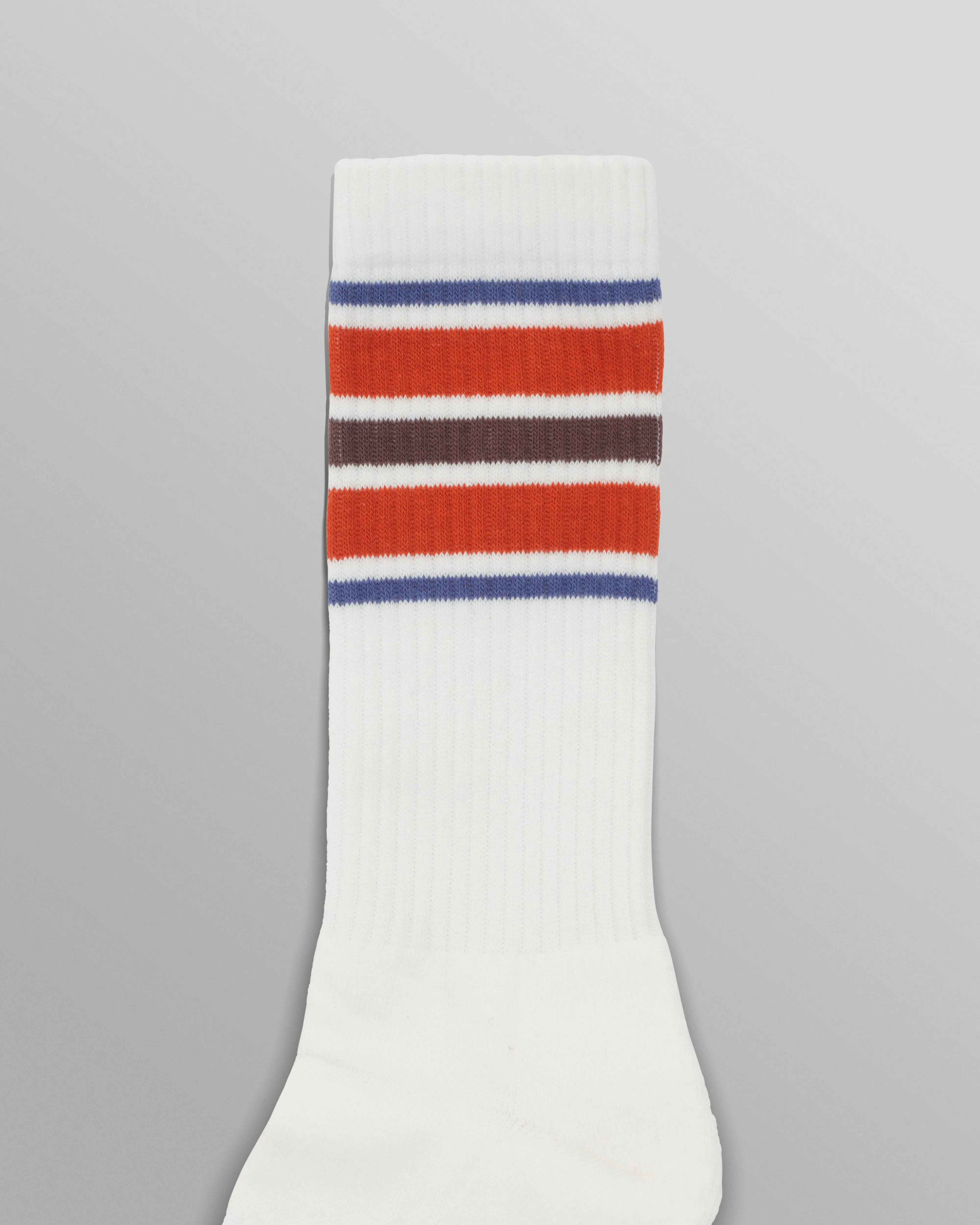 Thorpe - White And Orange Branded Stripe Socks sold by Wax London product image thumbnail 2