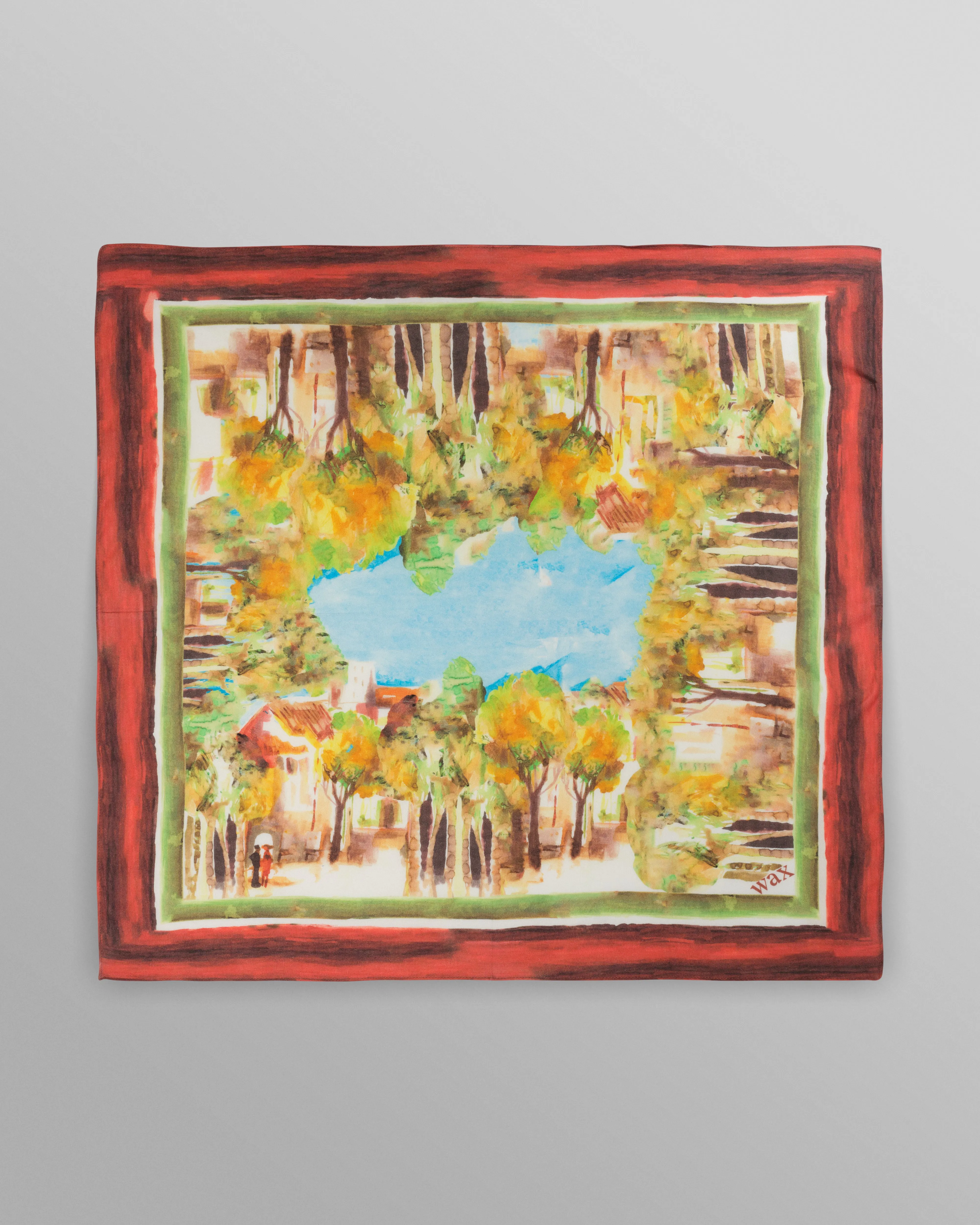 Sloane - Watercolour Abstract Painting Neck Scarf sold by Wax London product image thumbnail 2