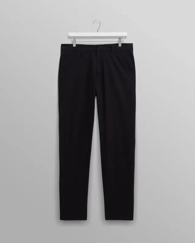 Alp - Black Seersucker Trousers sold by Wax London