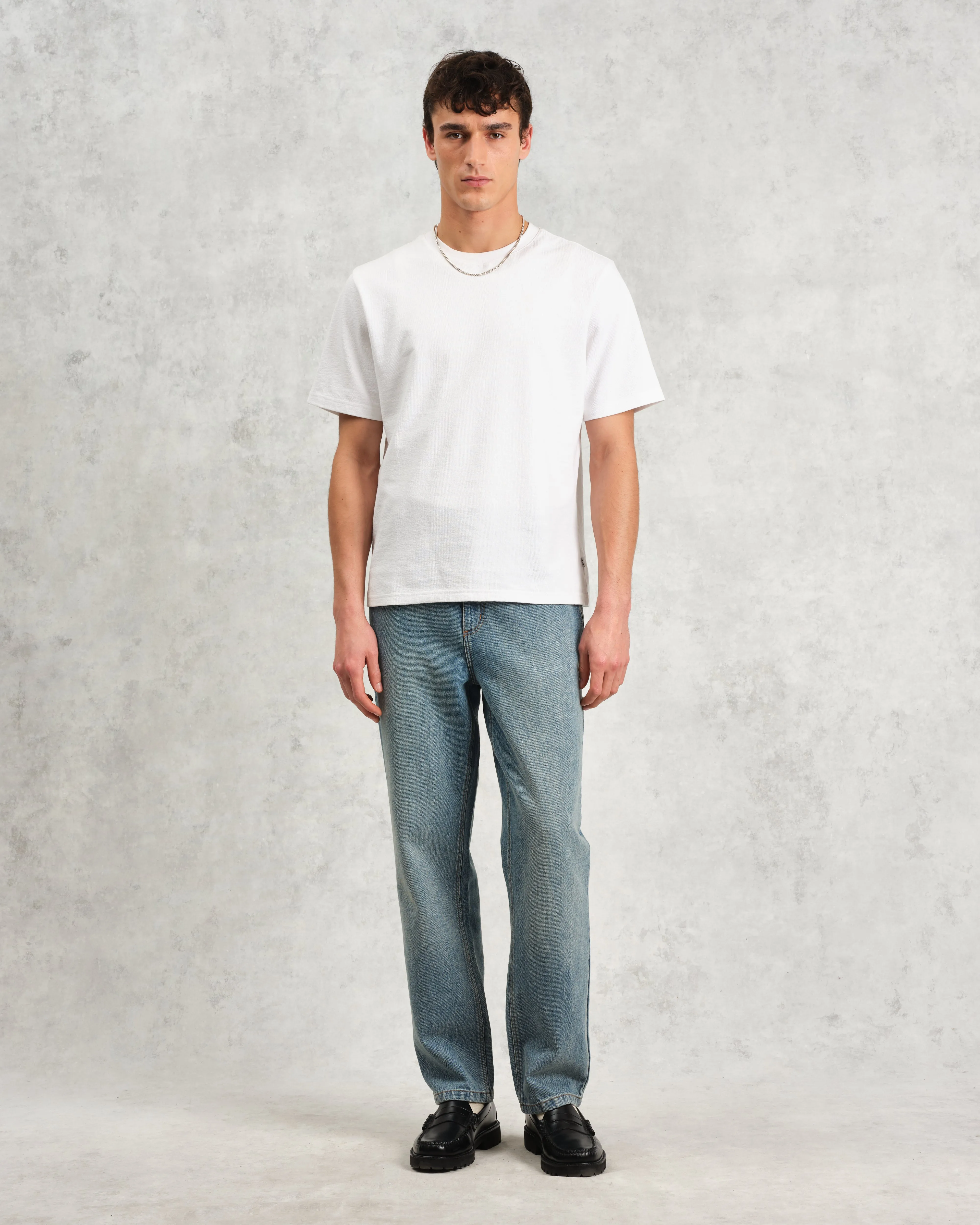Russell - Vintage Blue Straight Fit Denim Jeans sold by Wax London product image thumbnail 2