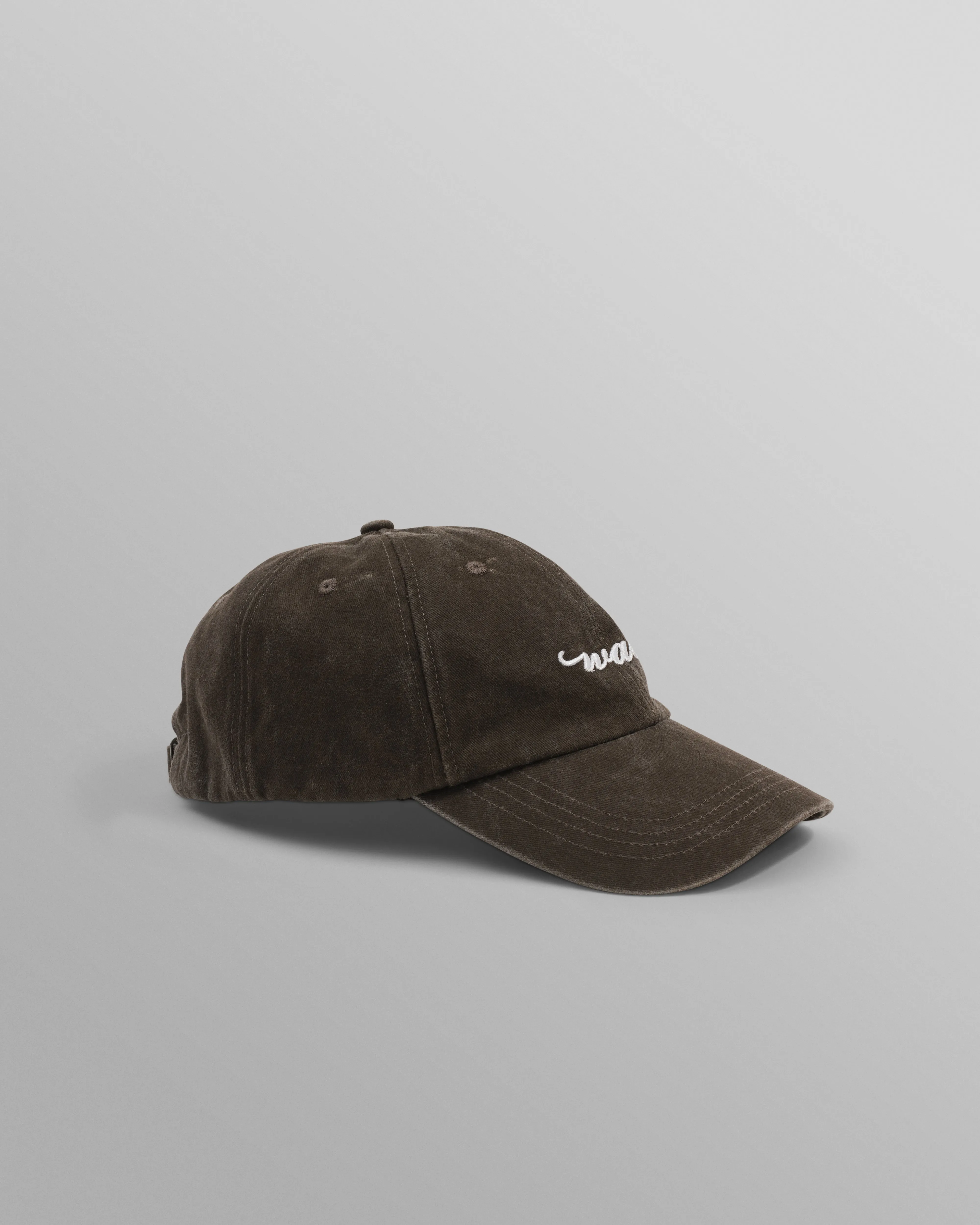 Spencer - Washed Brown Cotton Sports Cap sold by Wax London product image thumbnail 4