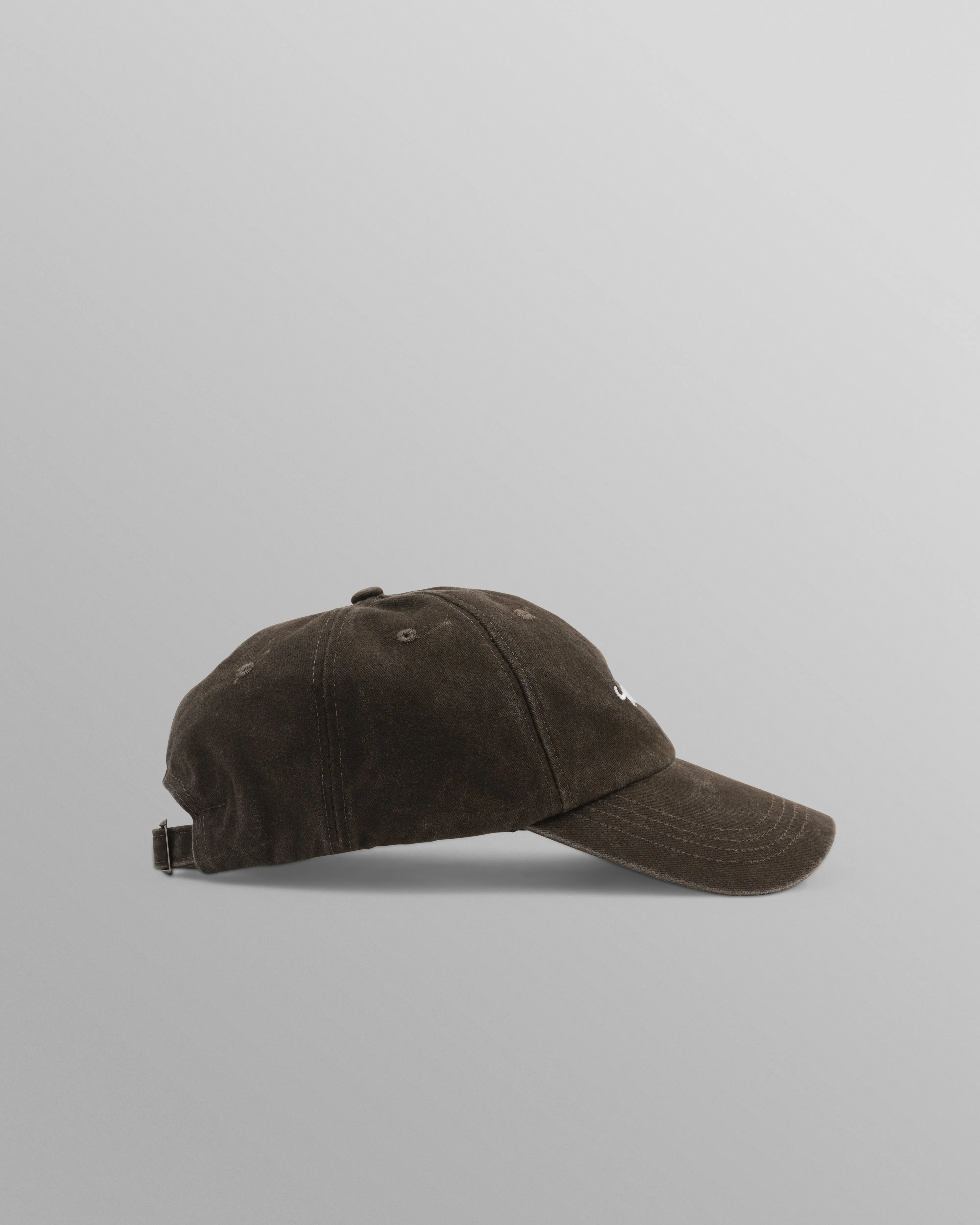 Spencer - Washed Brown Cotton Sports Cap sold by Wax London product image thumbnail 5