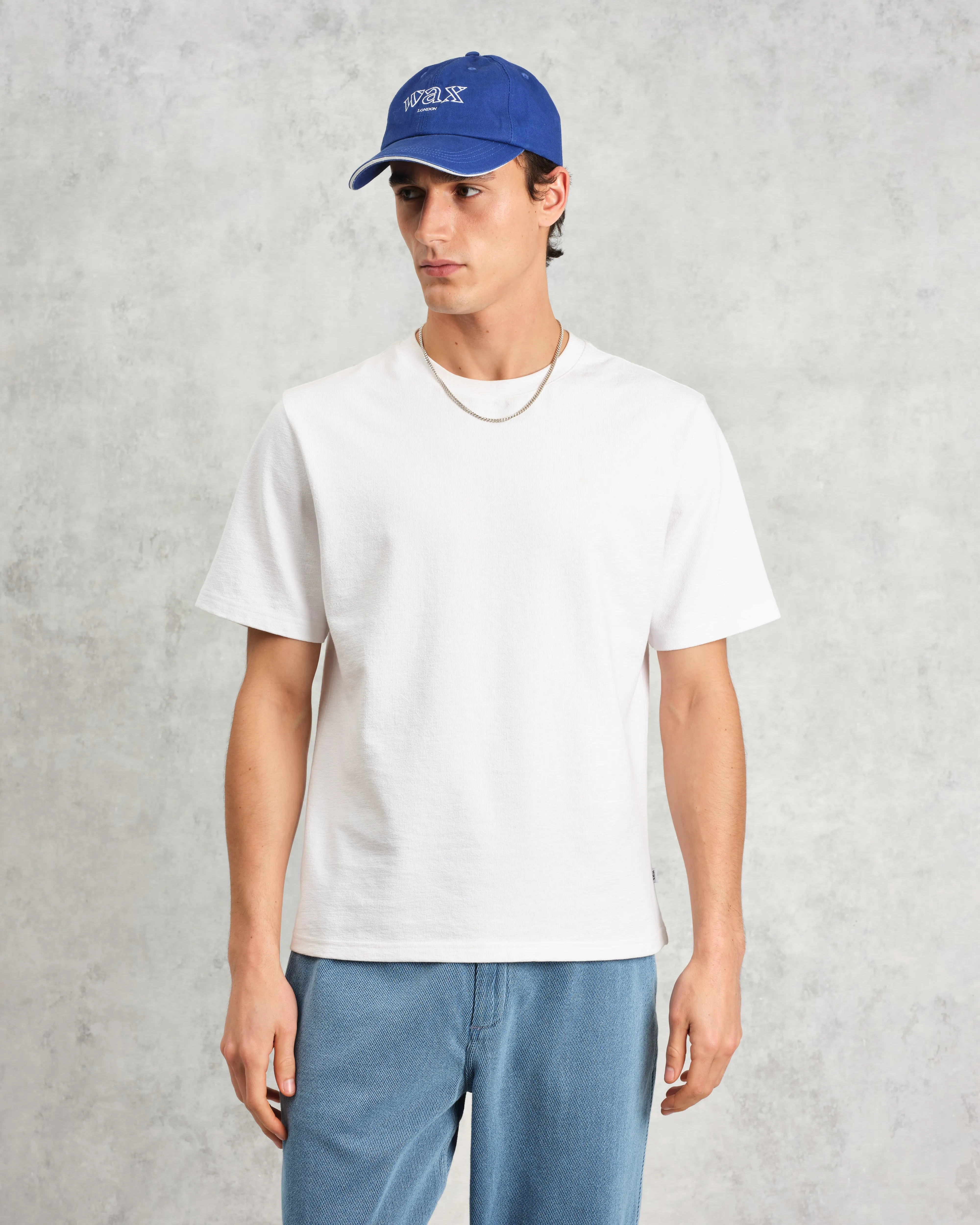 Spencer - Bright Blue Cotton Sports Cap sold by Wax London product image thumbnail 3