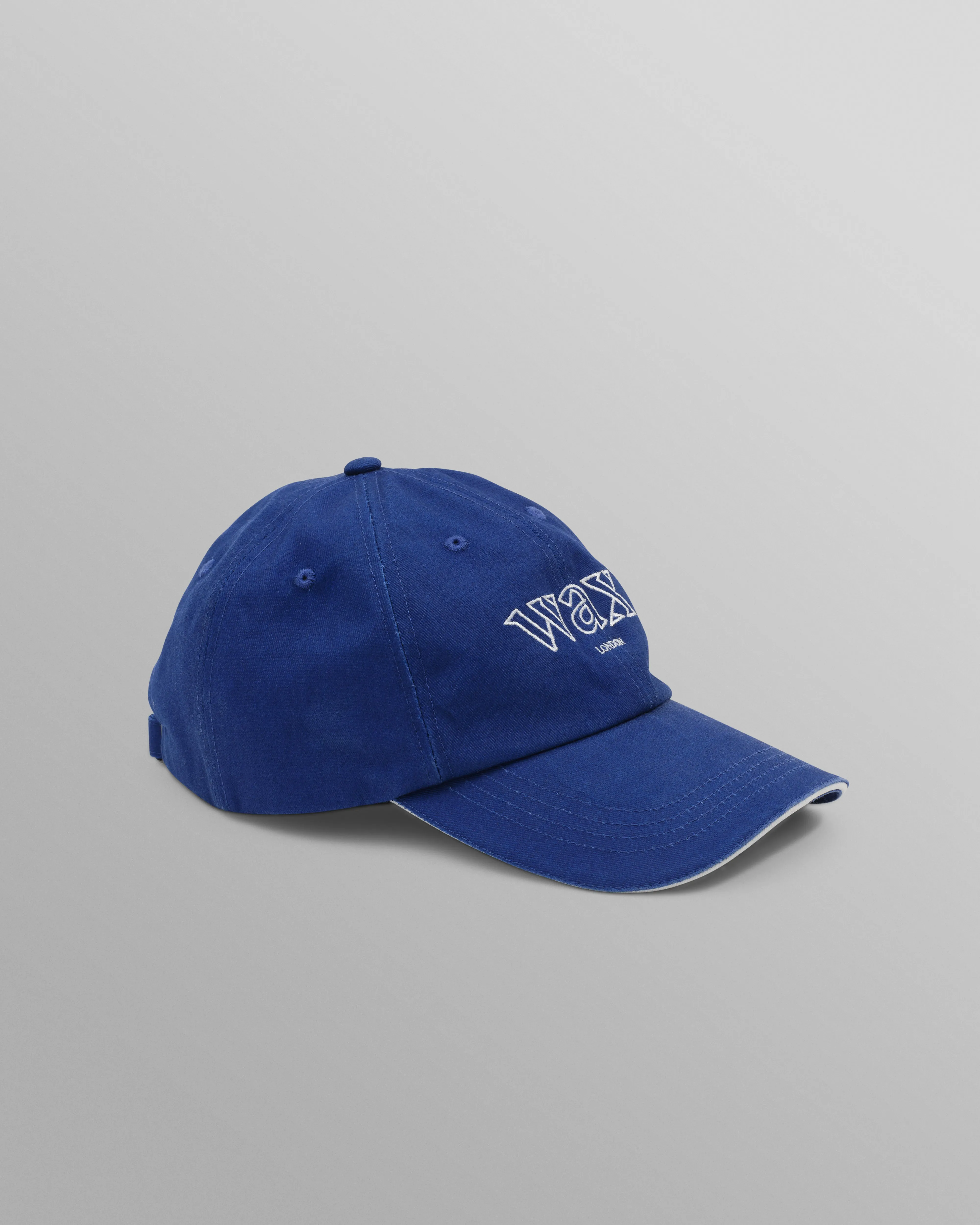 Spencer - Bright Blue Cotton Sports Cap sold by Wax London product image thumbnail 4