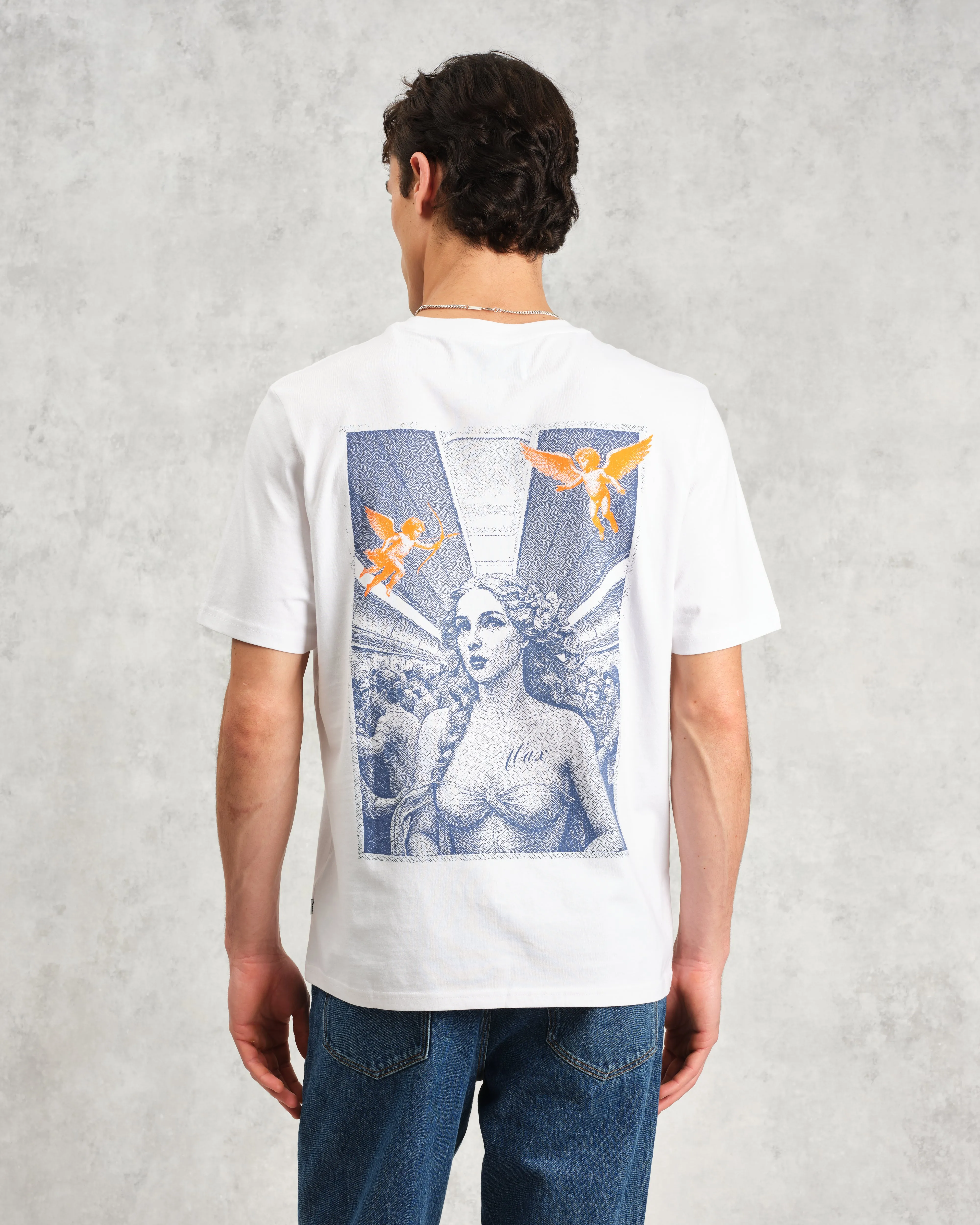 Dean - White London Venus Graphic Organic Cotton T-Shirt sold by Wax London product image thumbnail 2