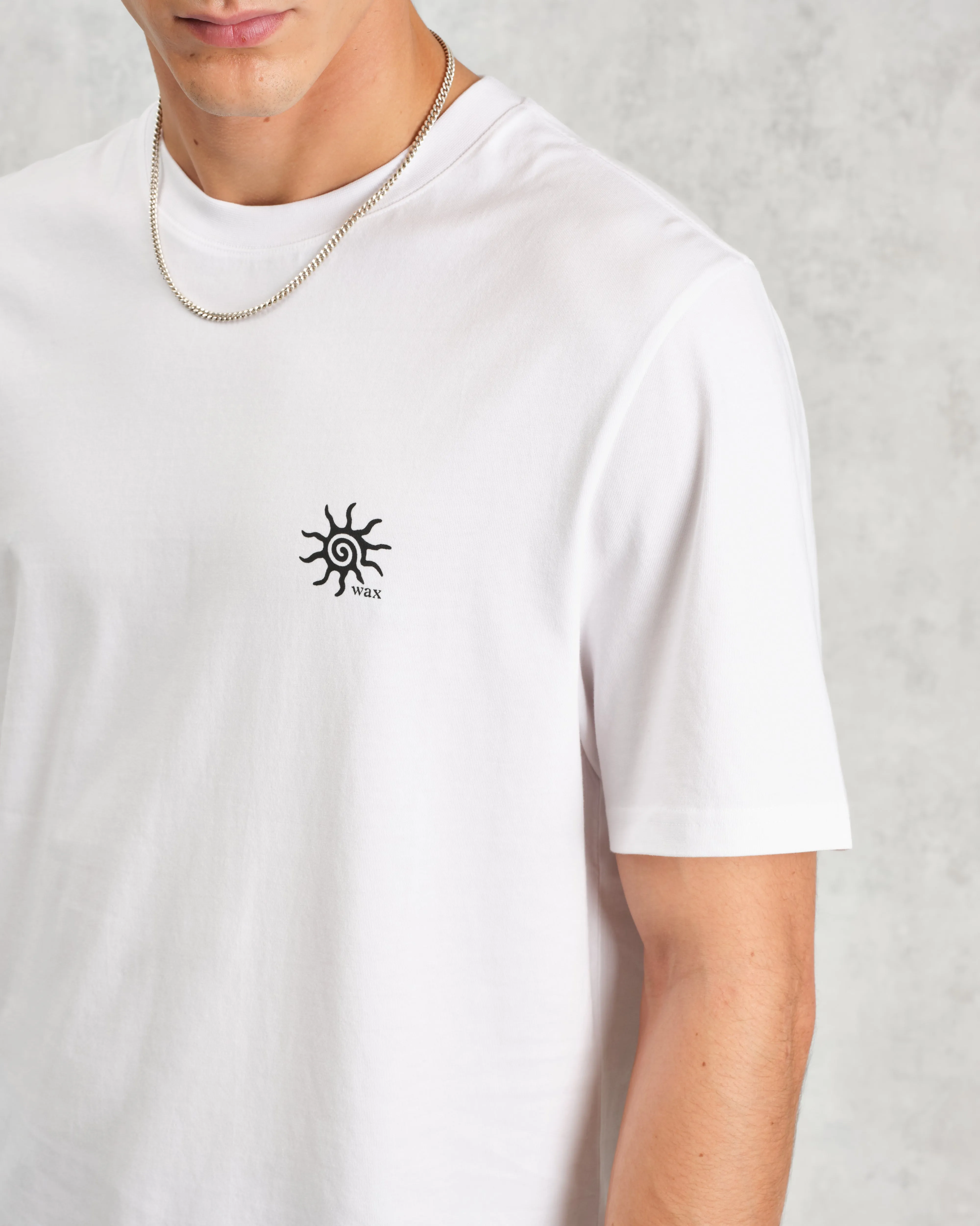 Dean - White London Postcard Graphic Organic Cotton T-Shirt sold by Wax London product image thumbnail 4