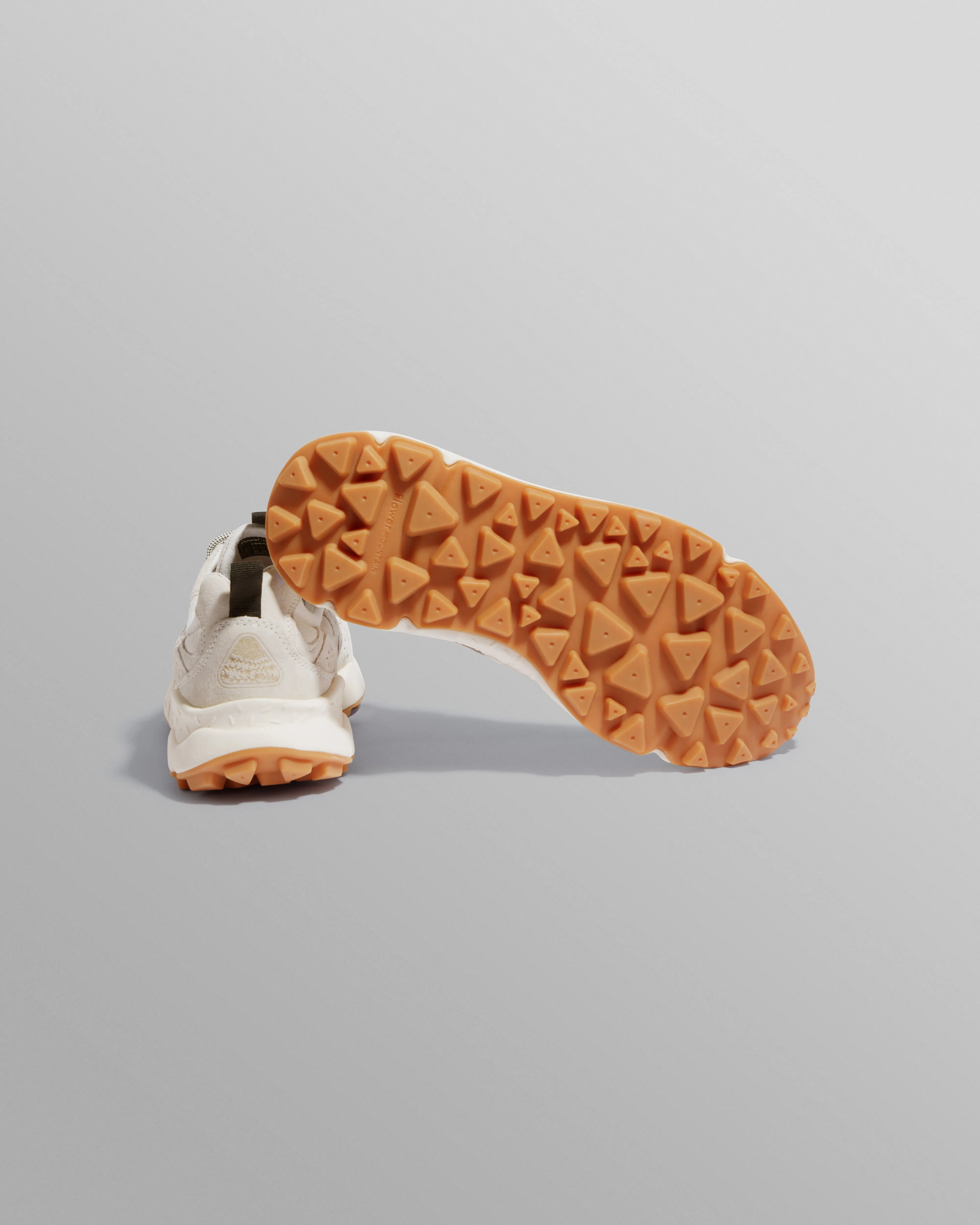 Flower Mountain YAMANO 3 - Beige Suede And Cotton Cloth Trainers sold by Wax London product image thumbnail 3