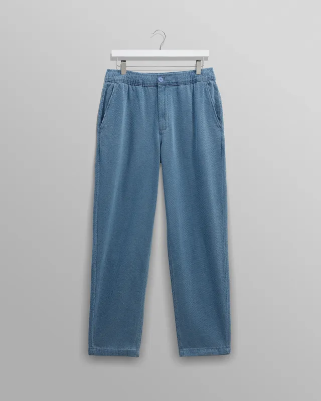 Kurt - Indigo Organic Cotton Trousers sold by Wax London