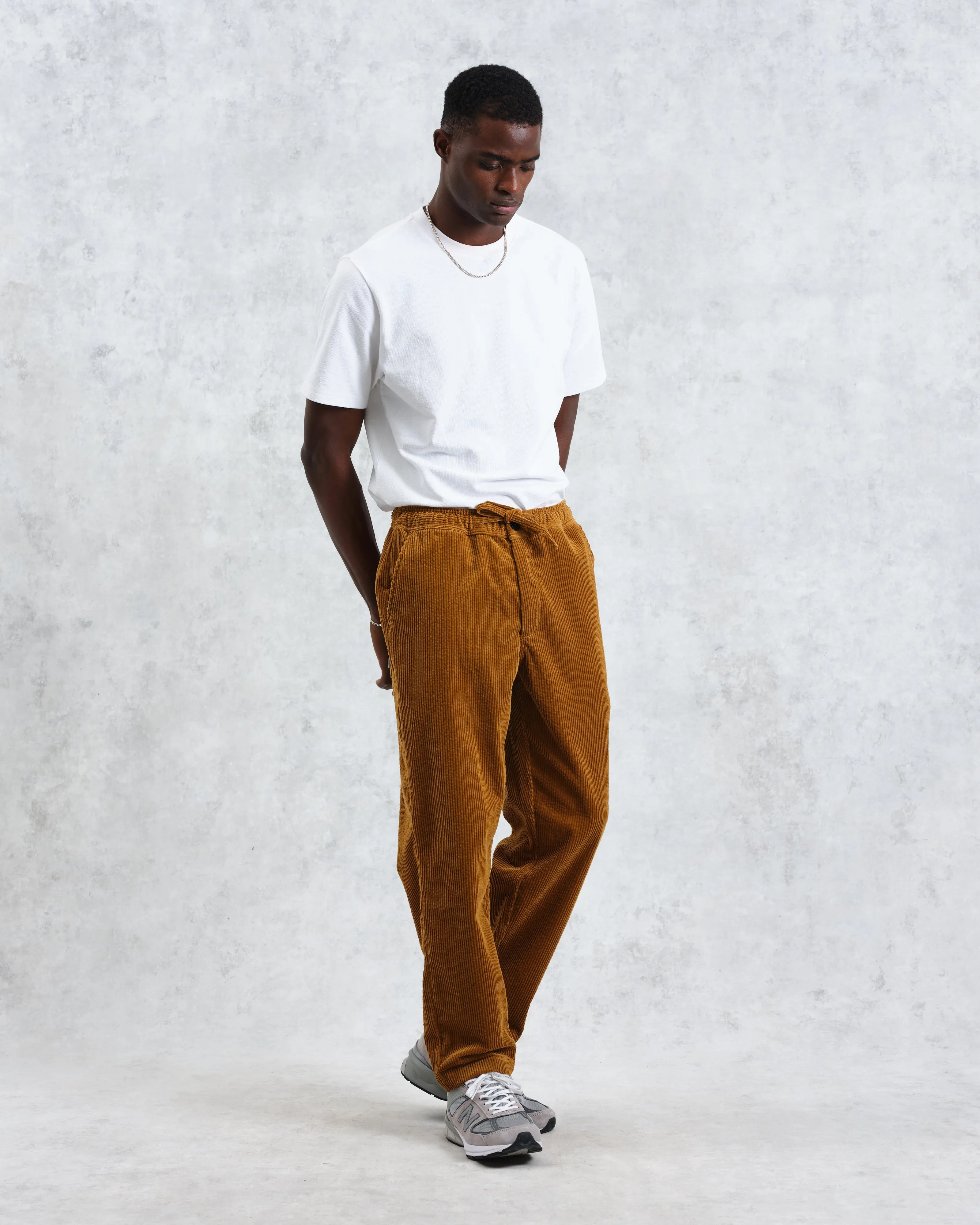 Kurt - Ochre Jumbo Corduroy Trousers sold by Wax London product image thumbnail 2