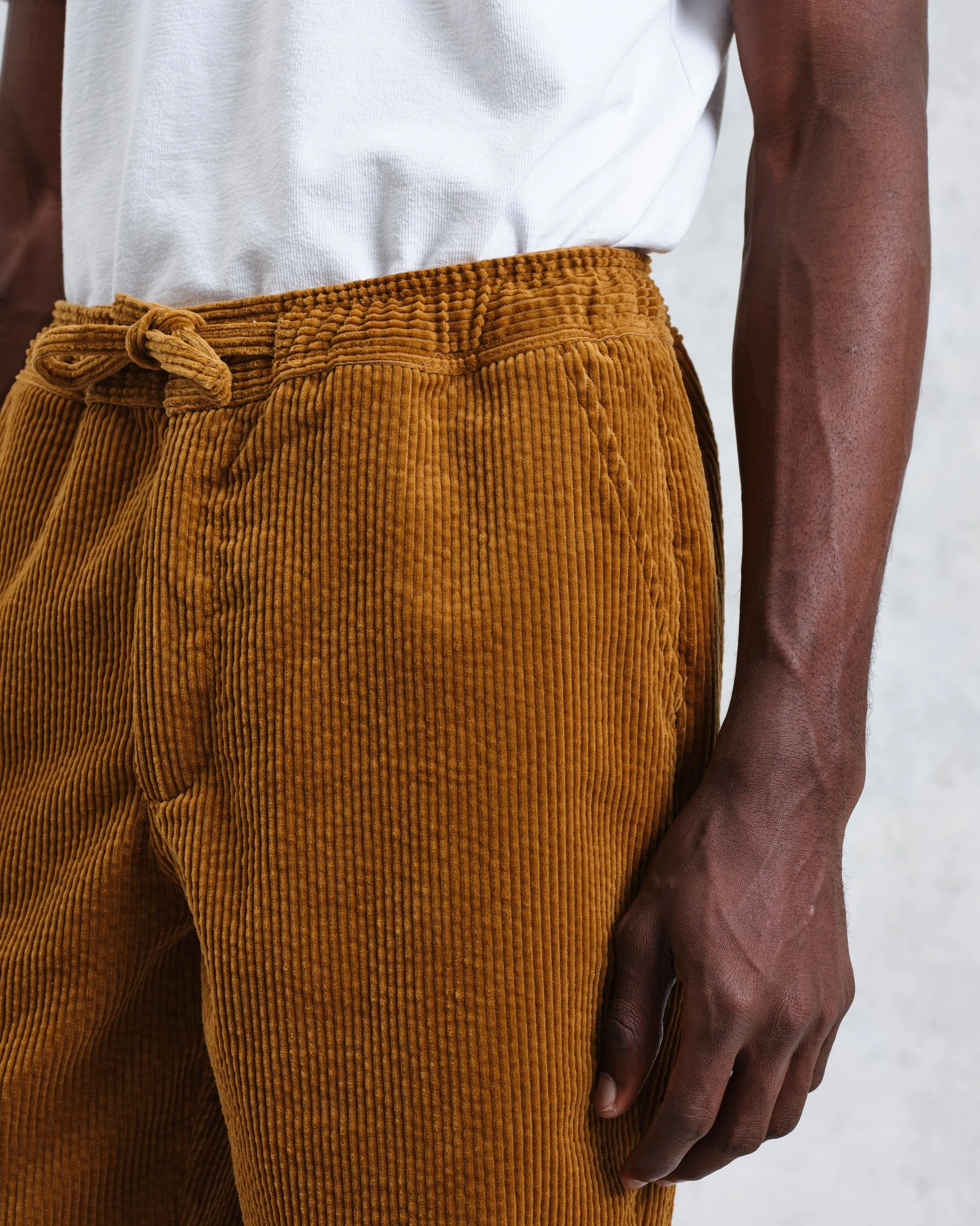 Kurt - Ochre Jumbo Corduroy Trousers sold by Wax London product image thumbnail 4
