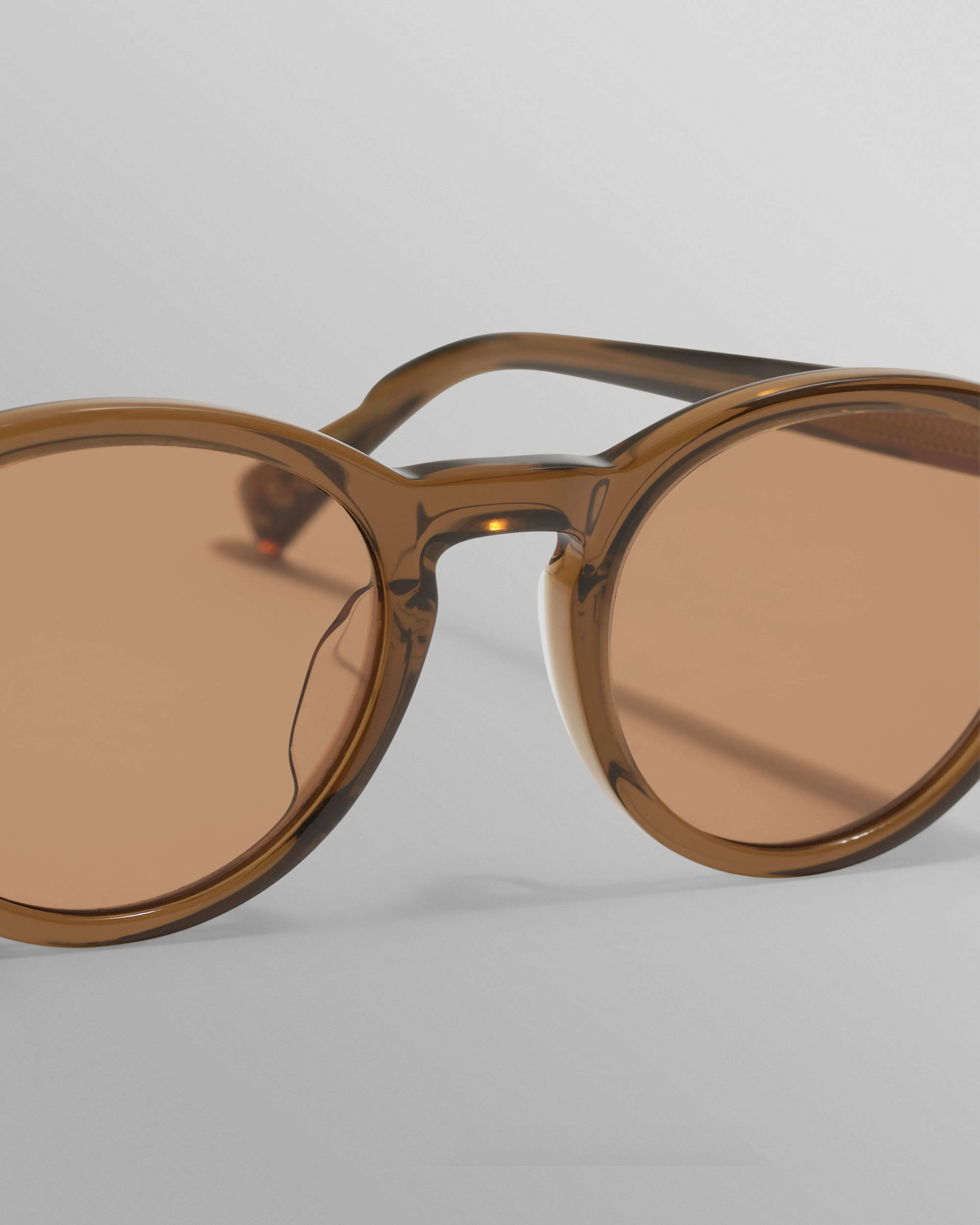 Fulham - Treacle Brown Acetate Round Sunglasses sold by Wax London product image thumbnail 5