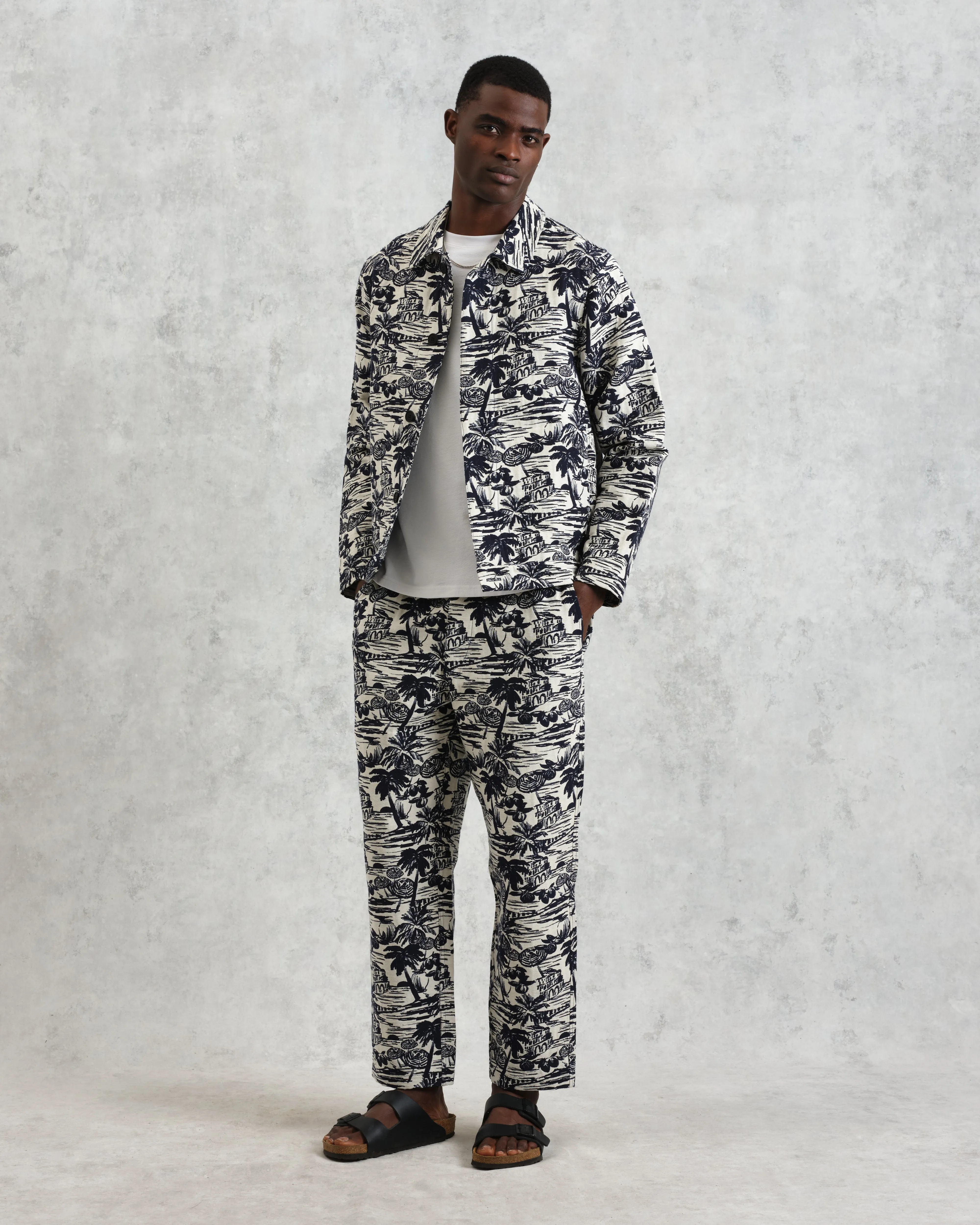 Iggy - Navy And Ecru Beach Jacquard Jacket sold by Wax London product image thumbnail 4