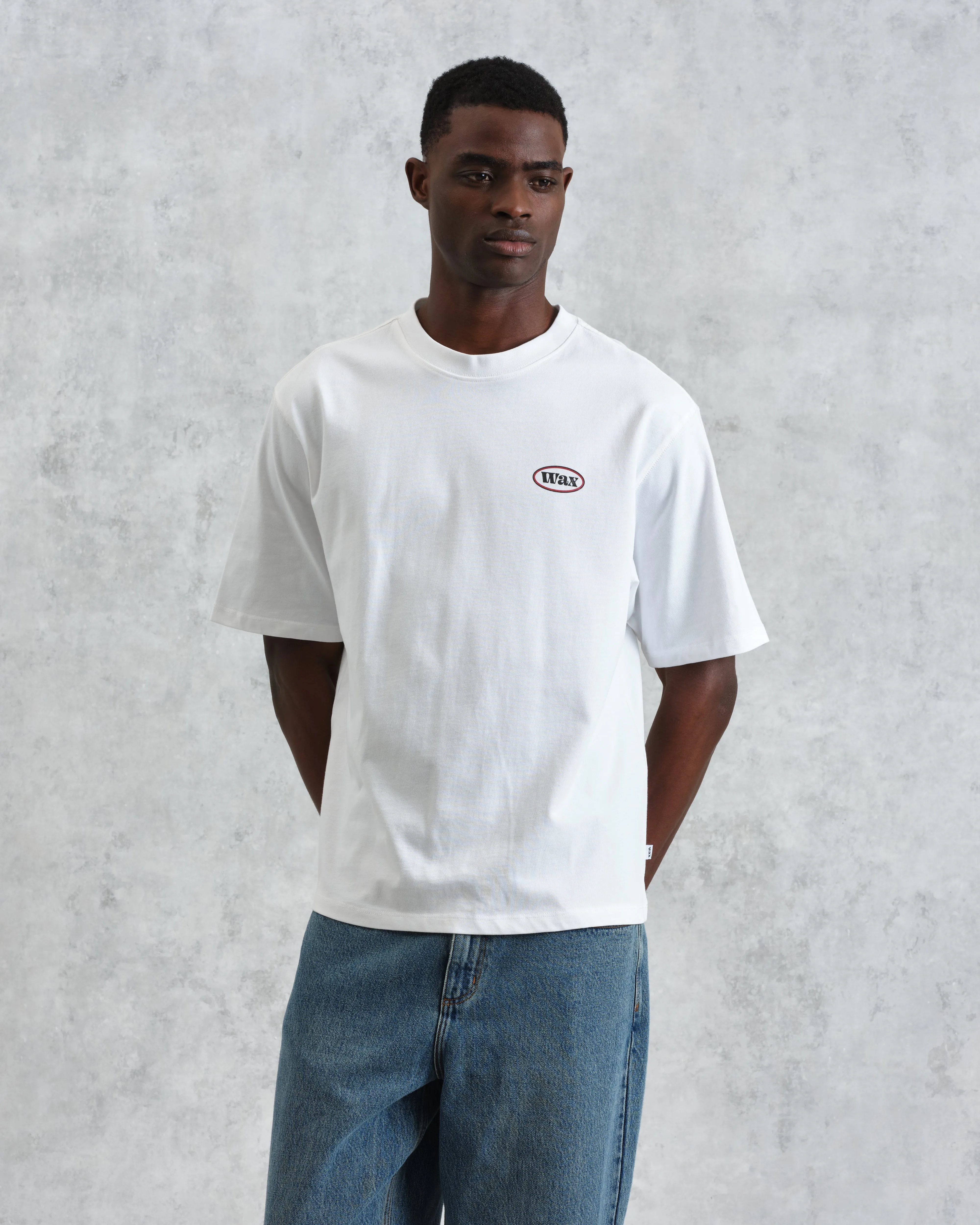 Milton - White Getaway Graphic Cotton T-Shirt sold by Wax London product image thumbnail 3