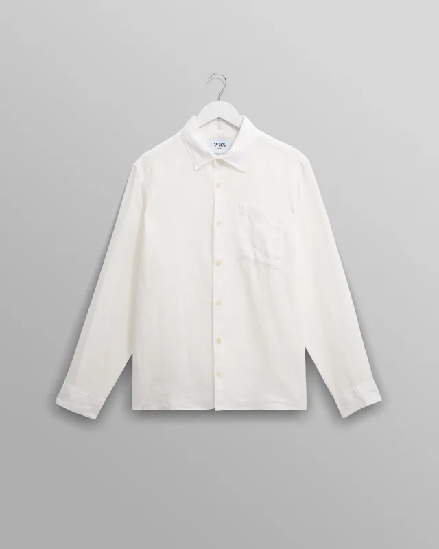 Rove - White Linen Shirt sold by Wax London