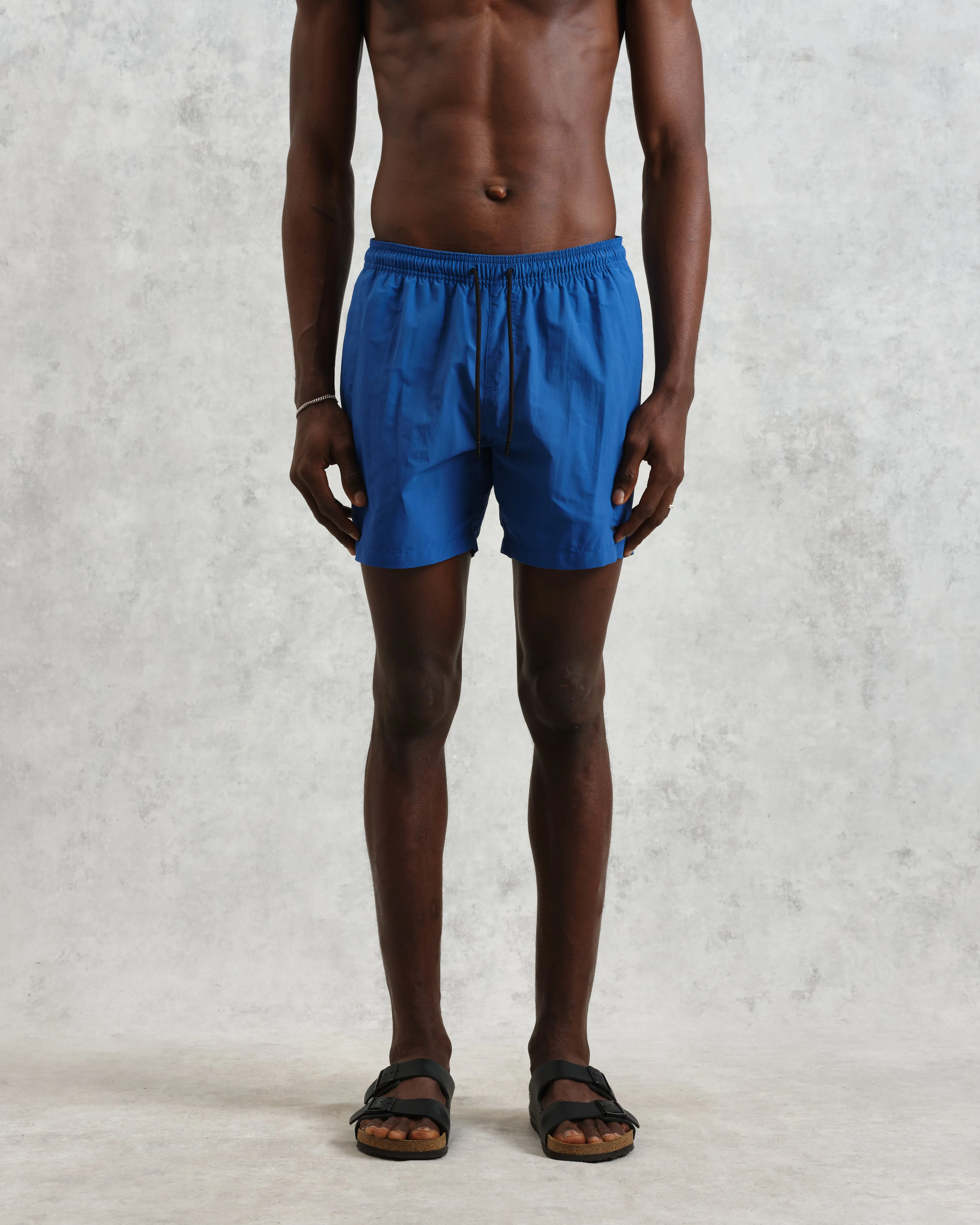 Brockwell - Bright Blue Logo Swim Shorts sold by Wax London product image thumbnail 3