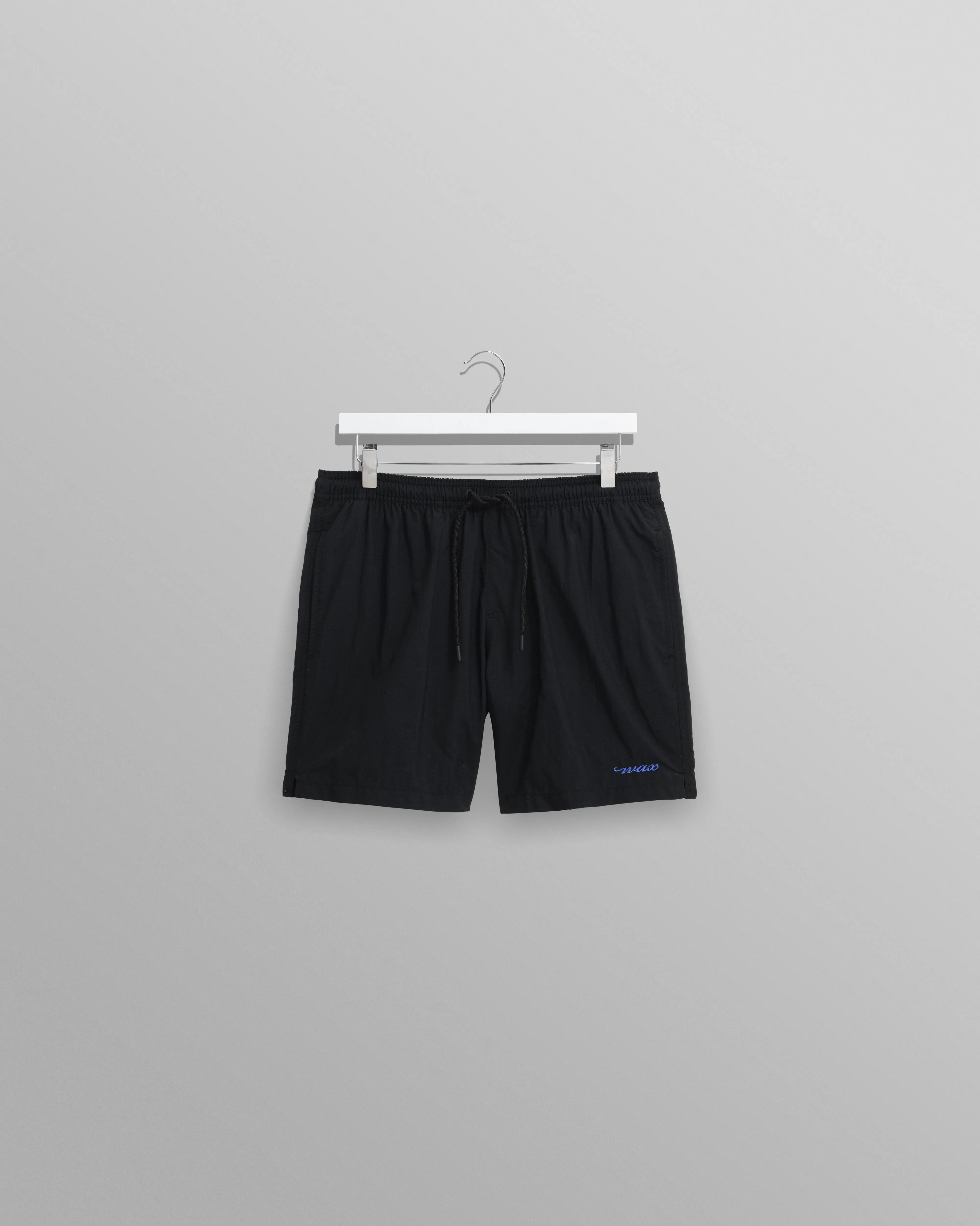 Brockwell - Black Logo Swim Shorts sold by Wax London