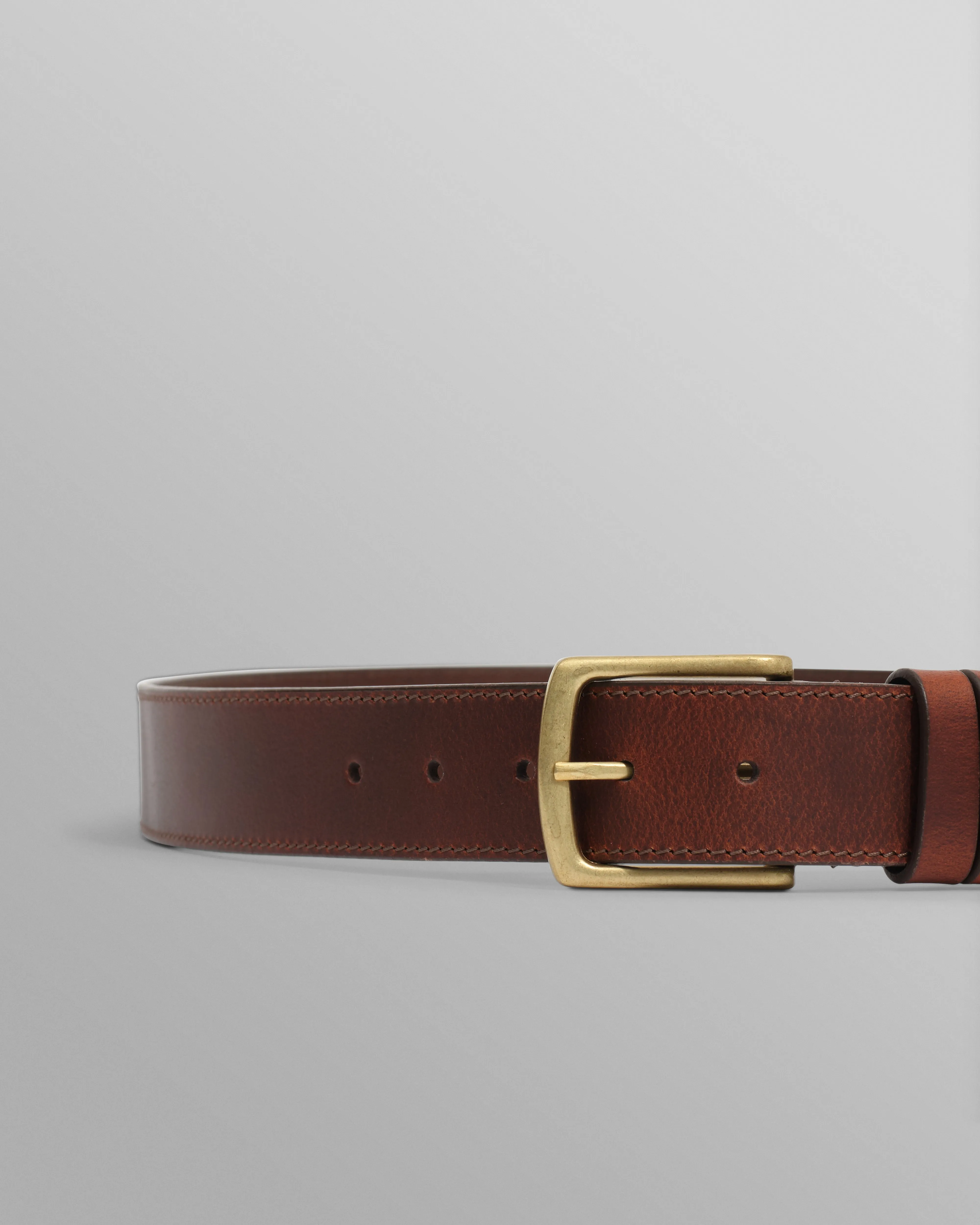 Paton - Brown Leather Belt sold by Wax London product image thumbnail 2