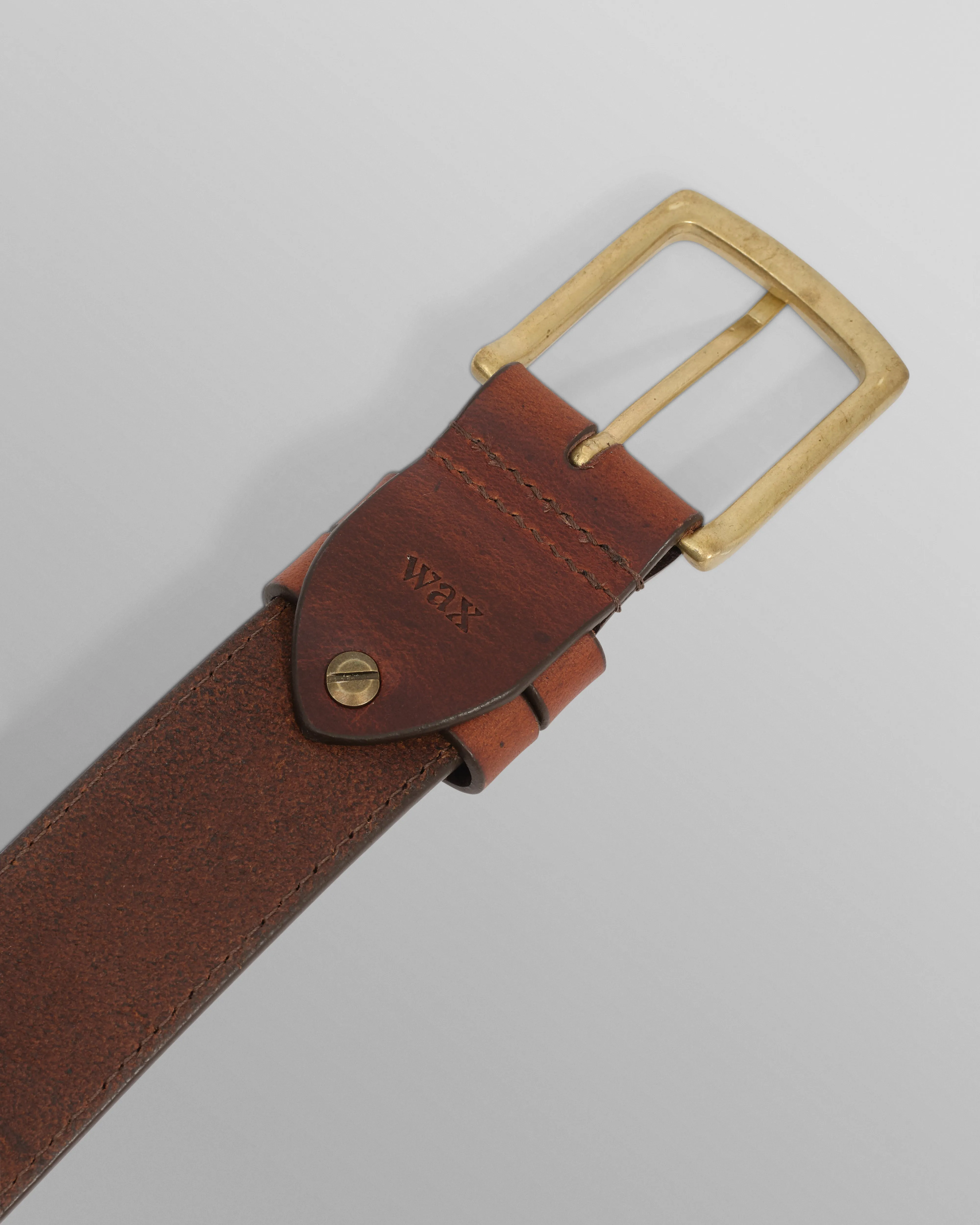 Paton - Brown Leather Belt sold by Wax London product image thumbnail 3